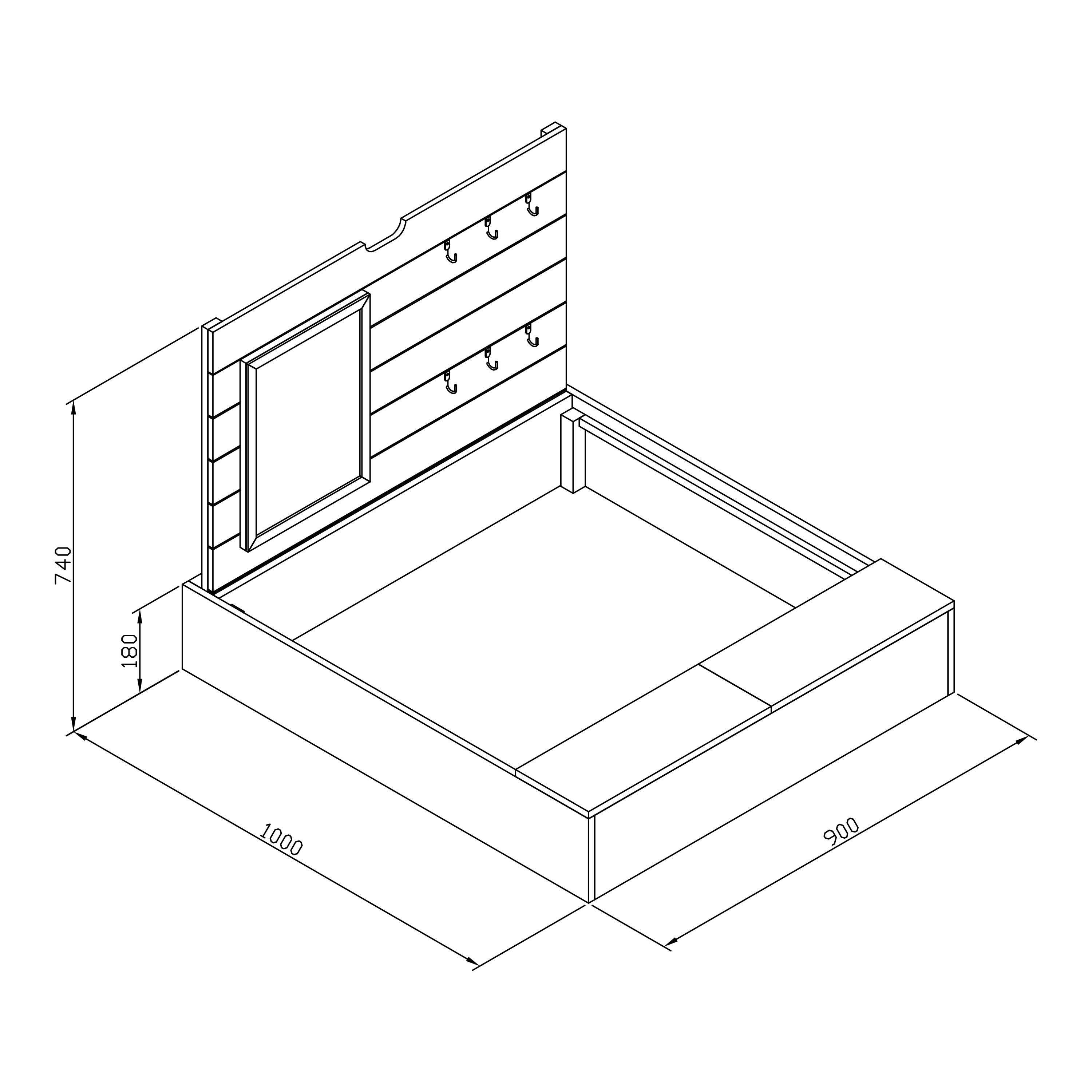 AXI Mandy Sandbox with Storage and Lid - 100 x 90 cm - Anthracite/Brown