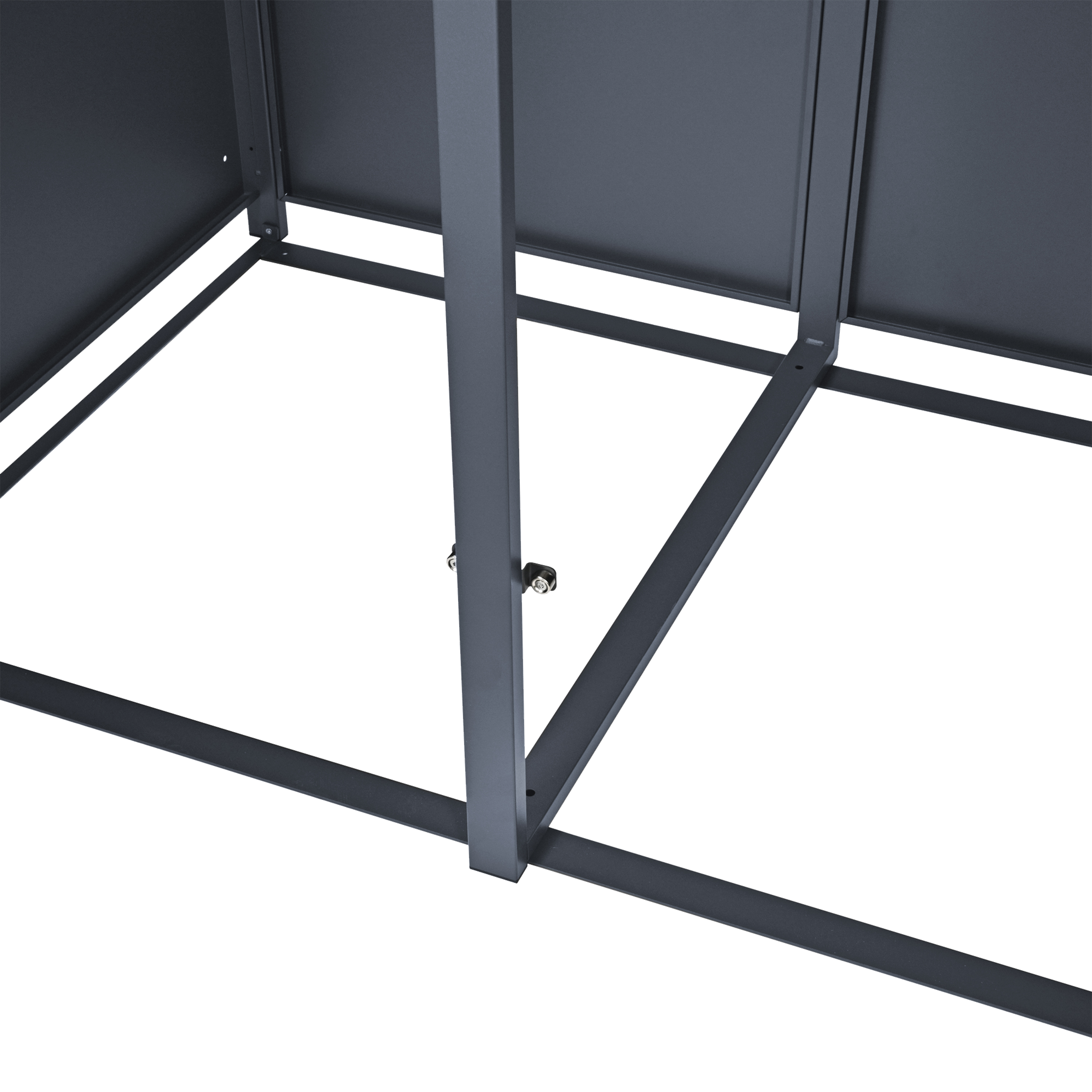 AXI Luke Metal Garbage Bin Shed - 2 Garbage Bins