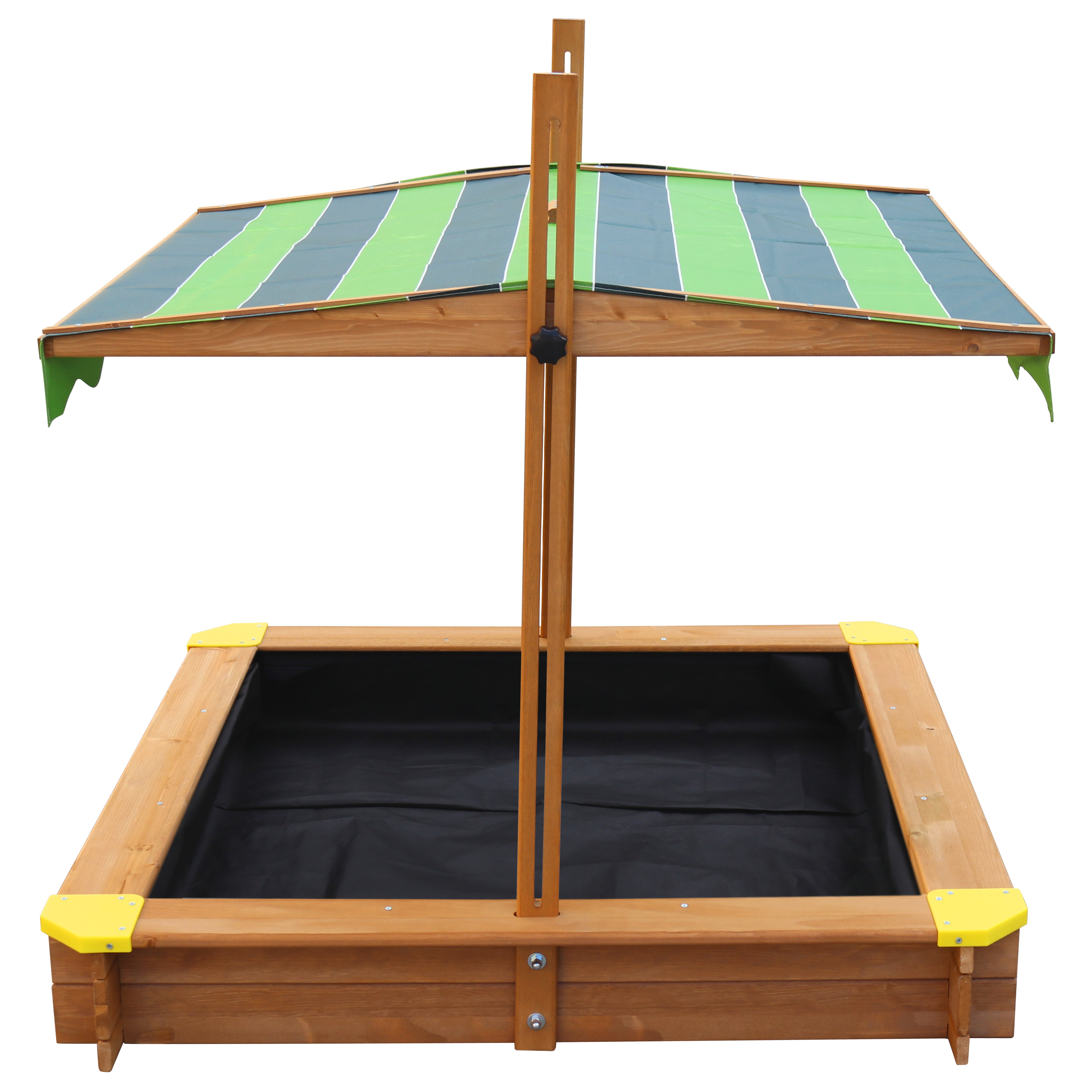 AXI Lily Sandbox with Canopy - 118 x 118 cm - Brown/Green