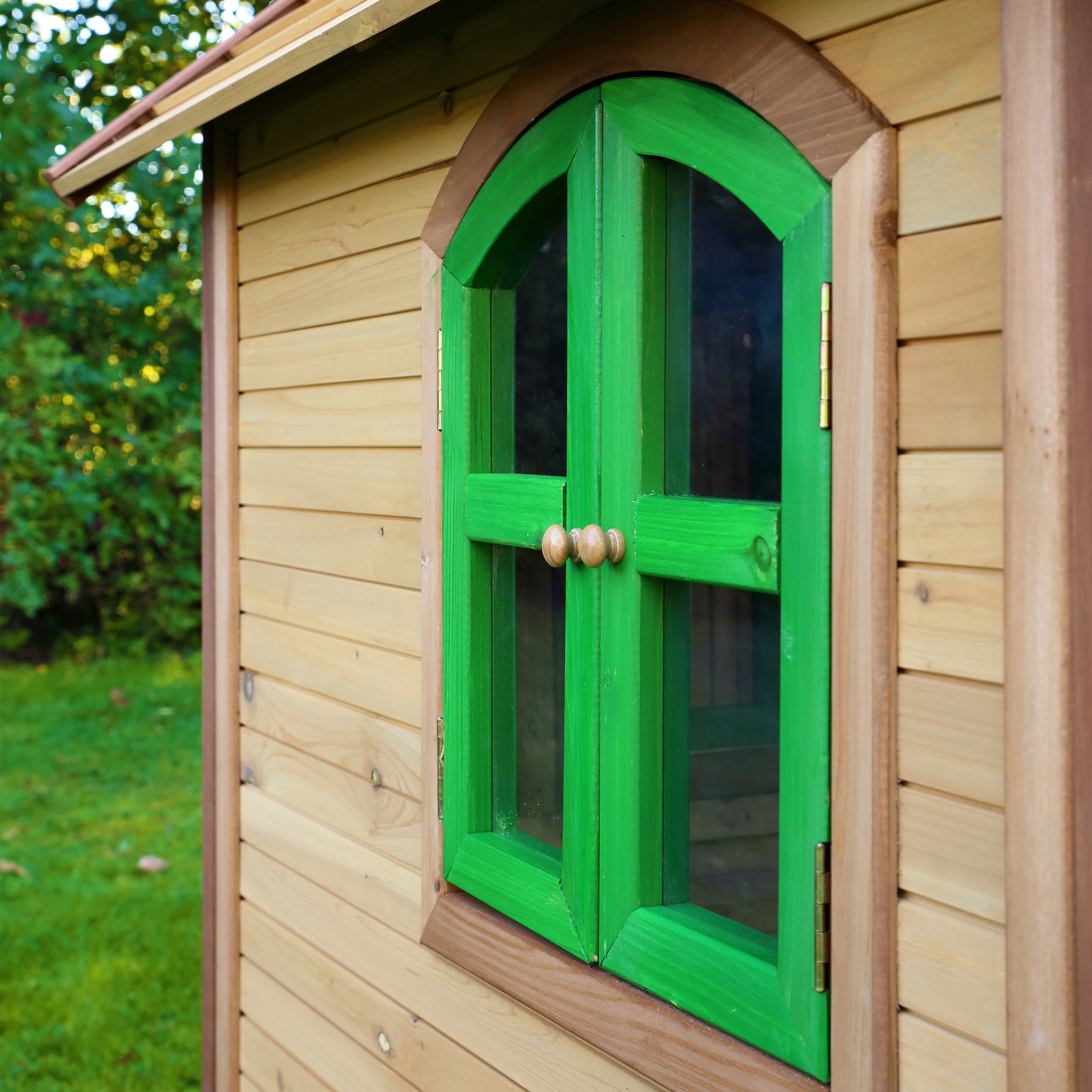 AXI Tom Playhouse Brown/Green - White Slide