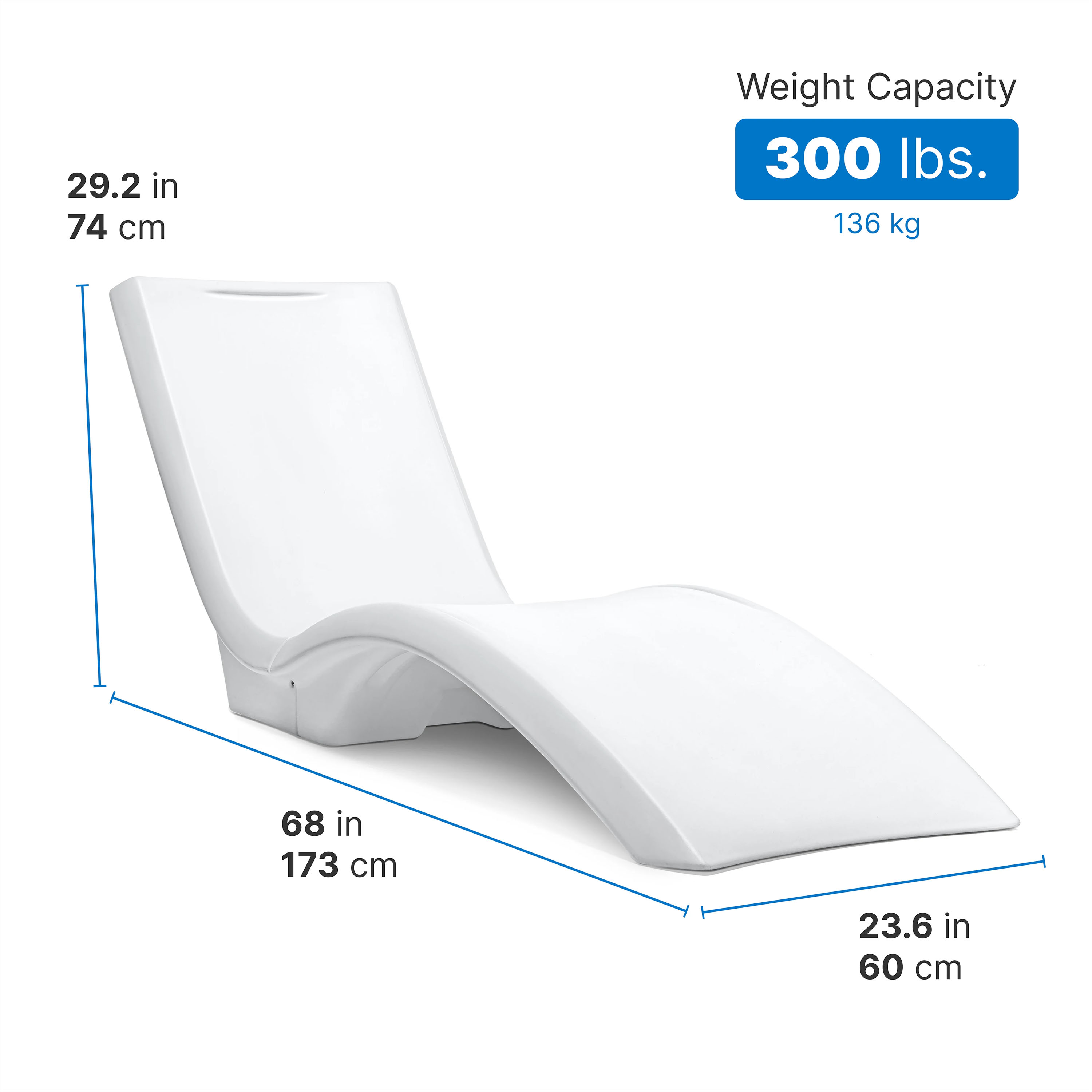 Step2 Vero Pool Lounger White