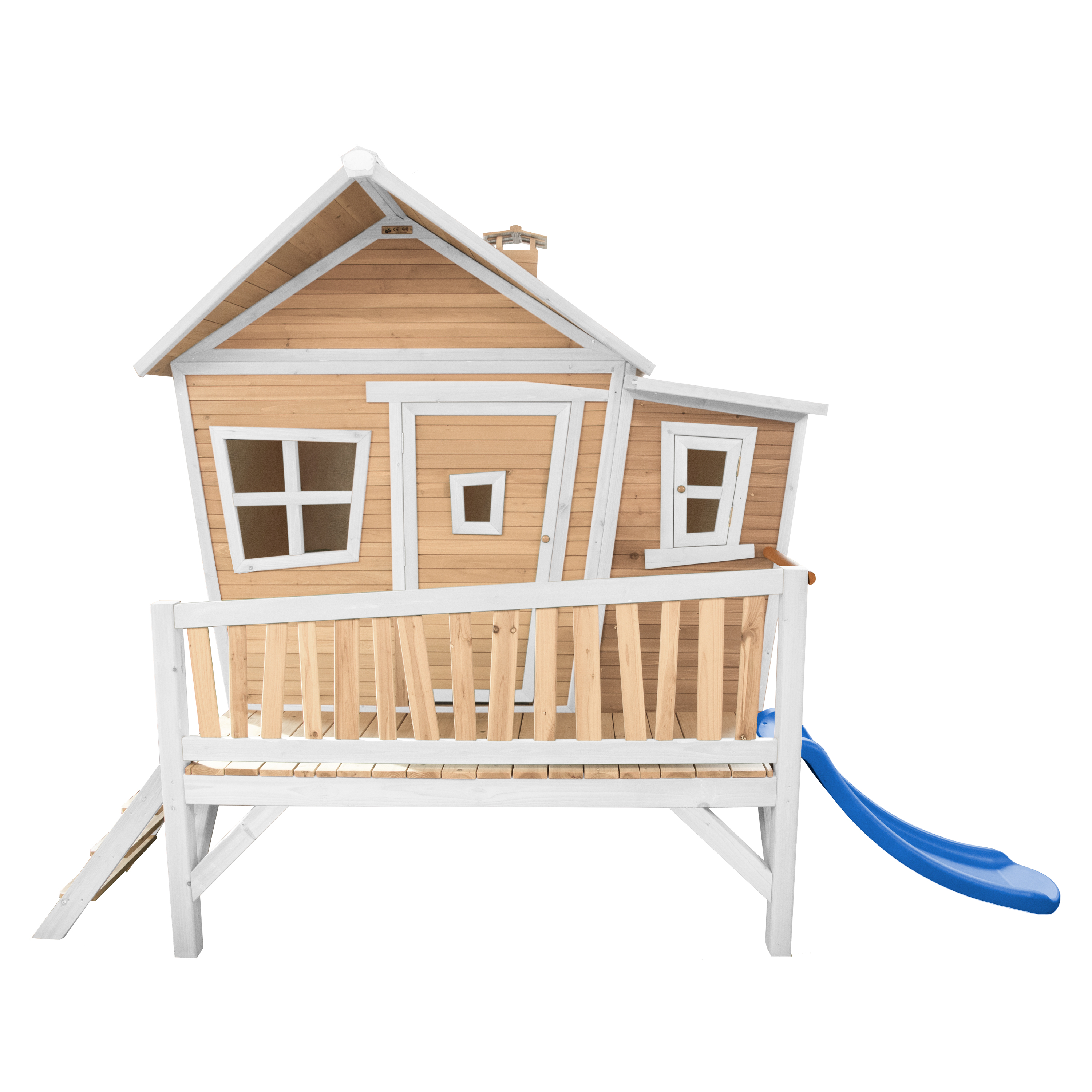 AXI Emma Playhouse Brown/White - Blue Slide