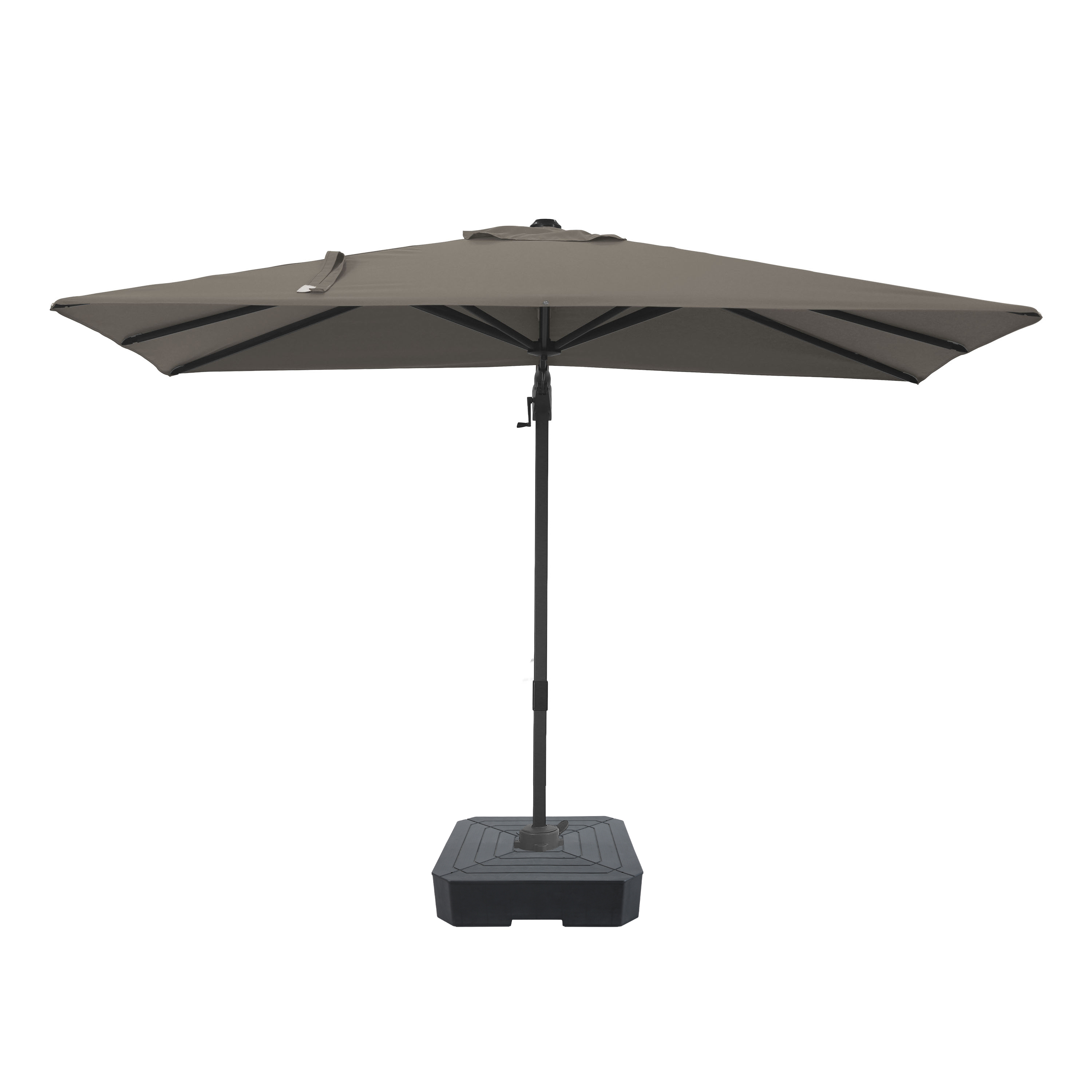 AXI Nyra Cantilever Parasol 200x300 cm incl. fillable parasol base Anthracite/Taupe – Complete Set
