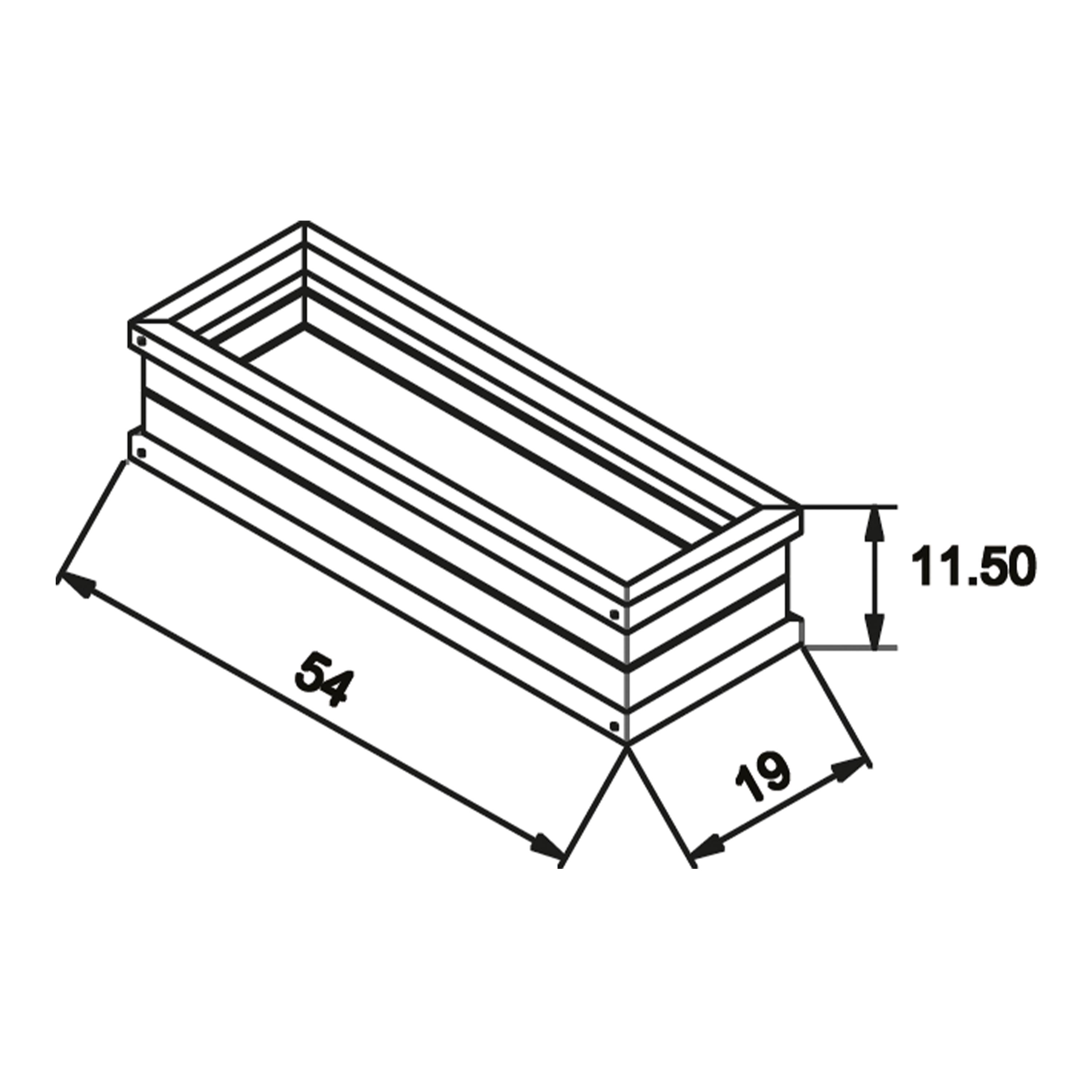 AXI Flower Box - Brown