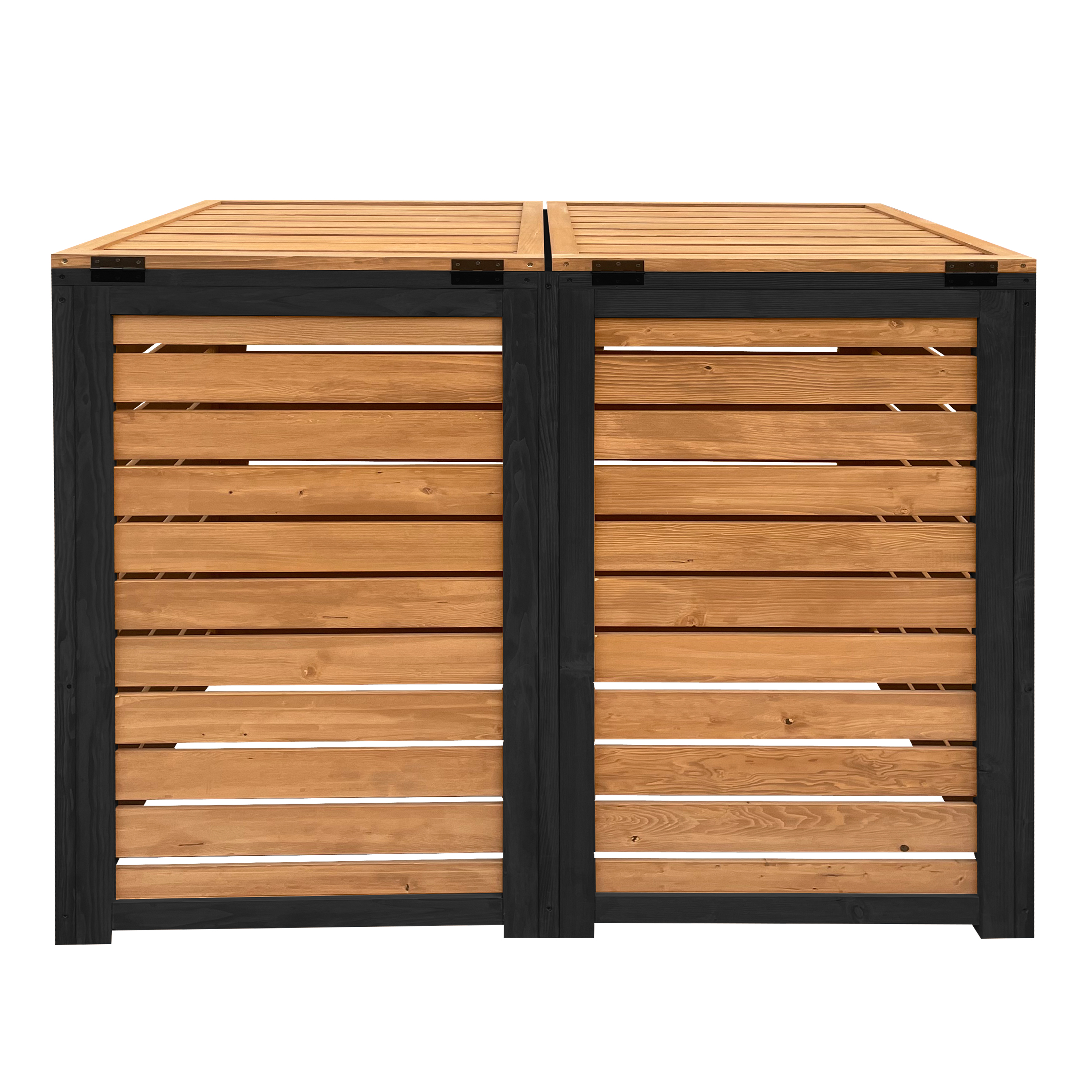 AXI Lex Wooden Bin Storage Brown/Black - 2 bins