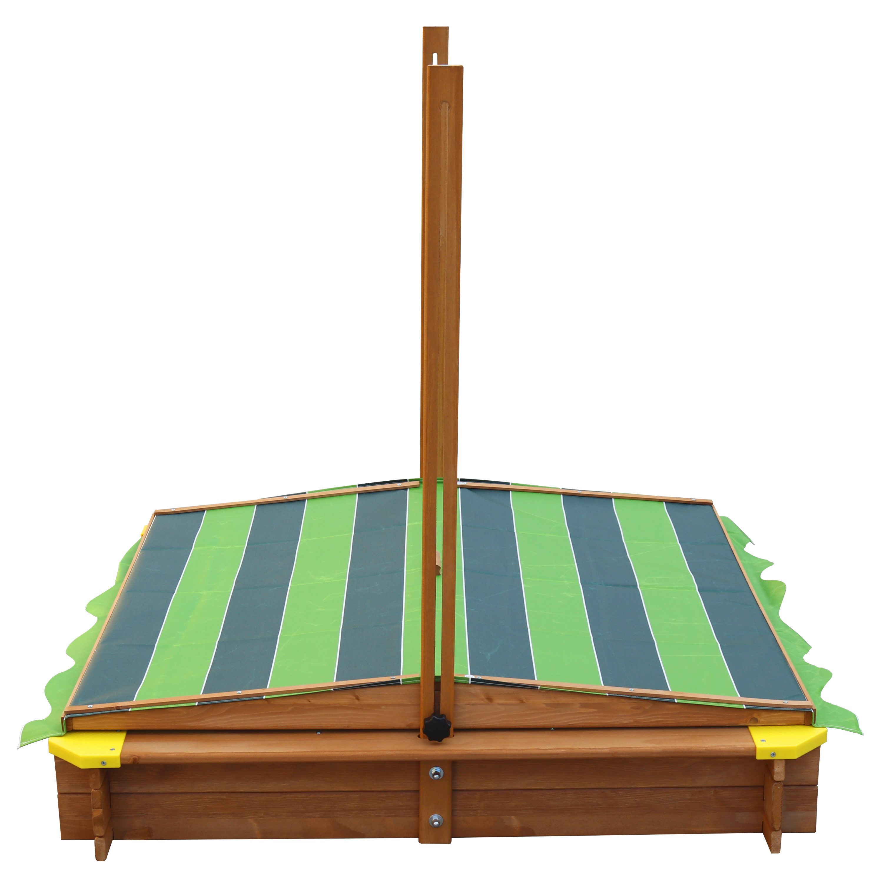 AXI Lily Sandbox with Canopy - 118 x 118 cm - Brown/Green