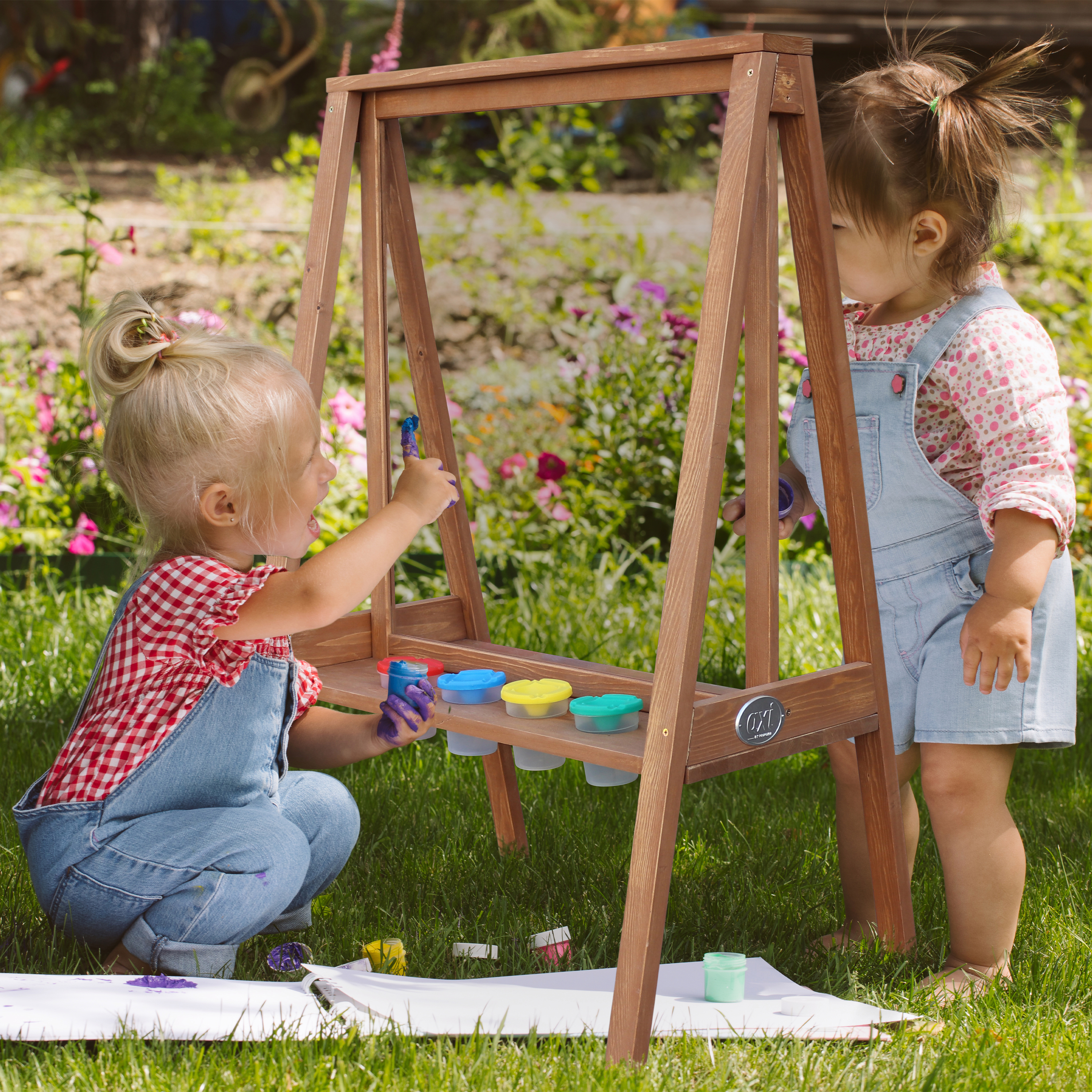 AXI Eric Activity Easel - Dark Brown
