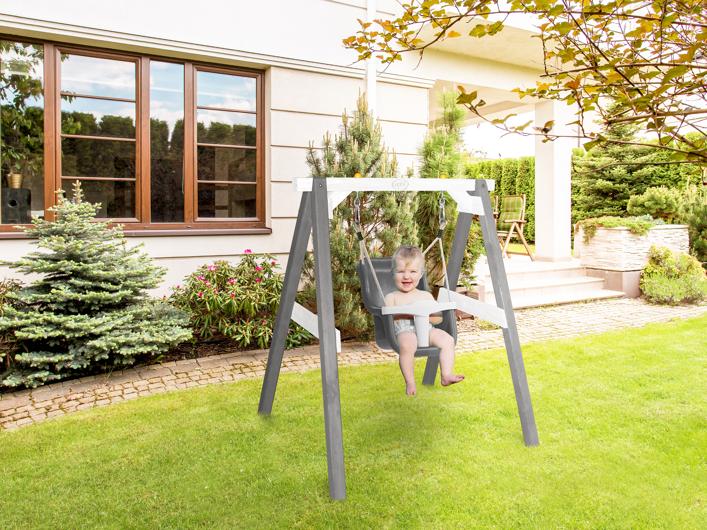 AXI Baby Swing Grey/White with seat Grey/White