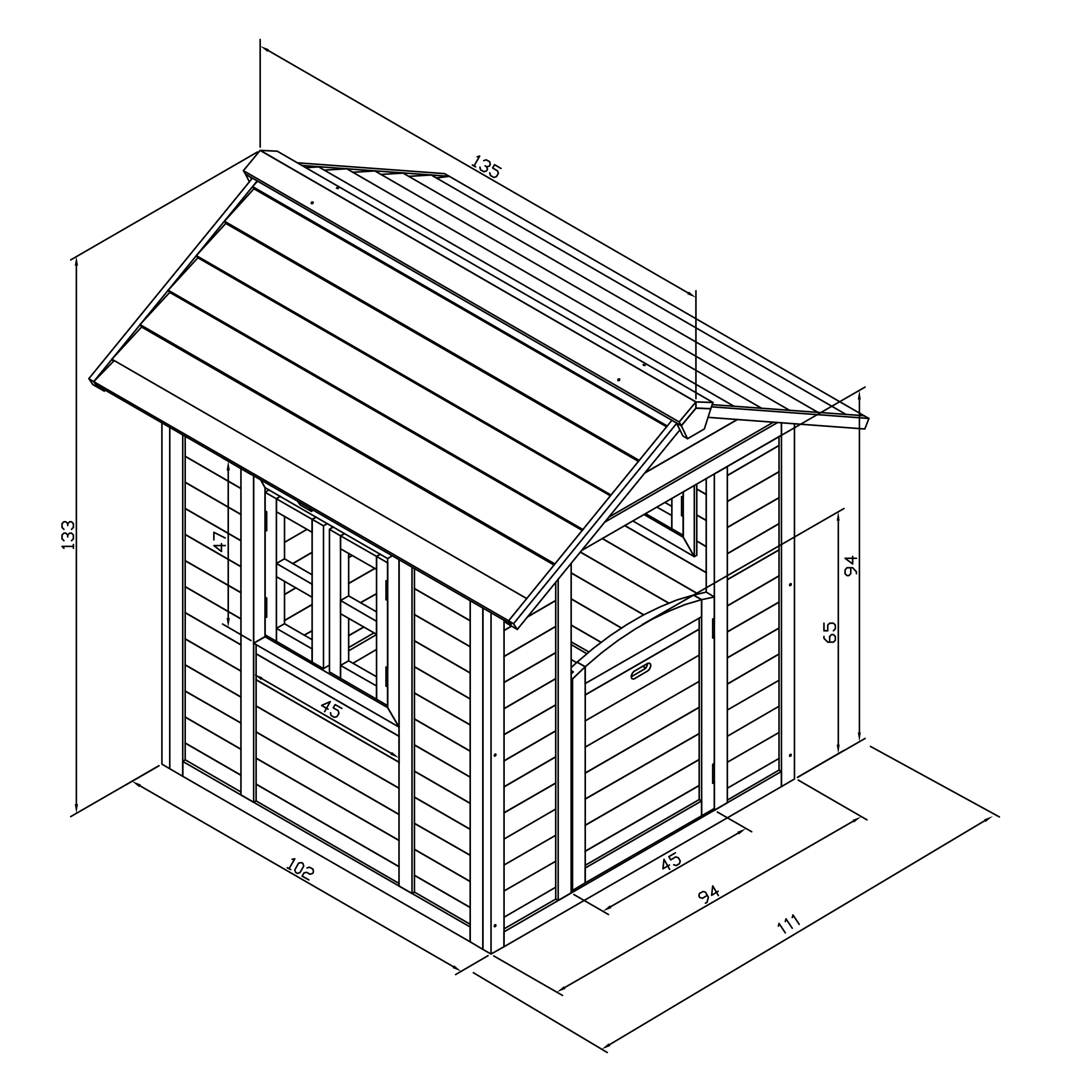 AXI Lodge Playhouse - Caribbean Blue