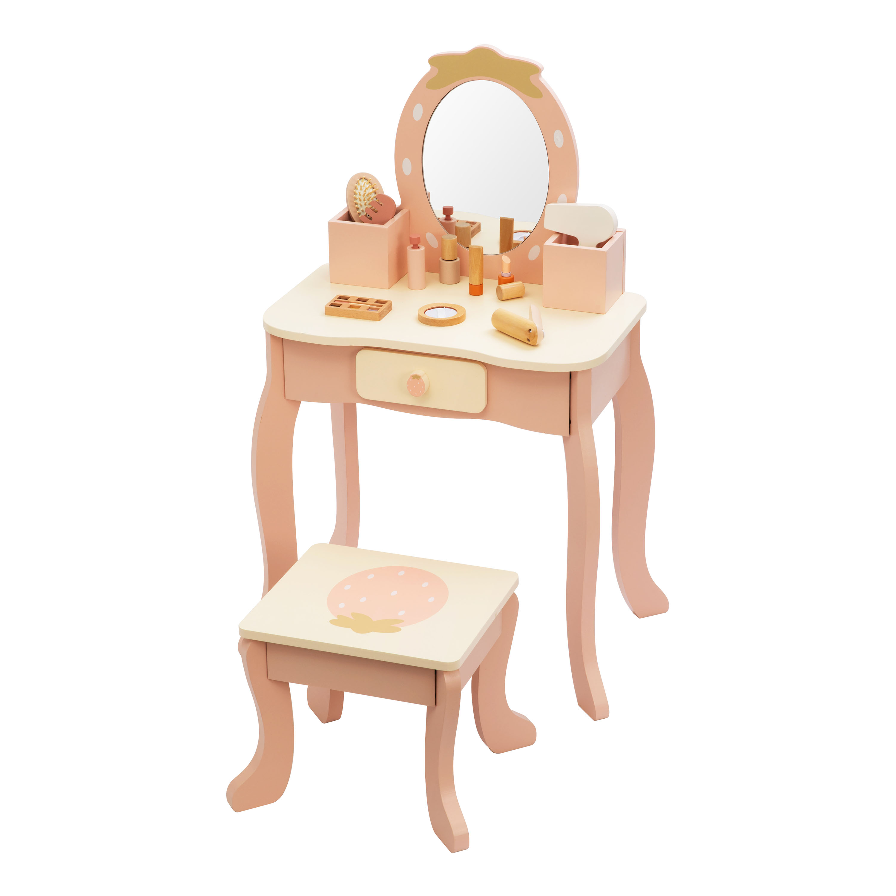 Tooky Toy Wooden Dressing Table Strawberry