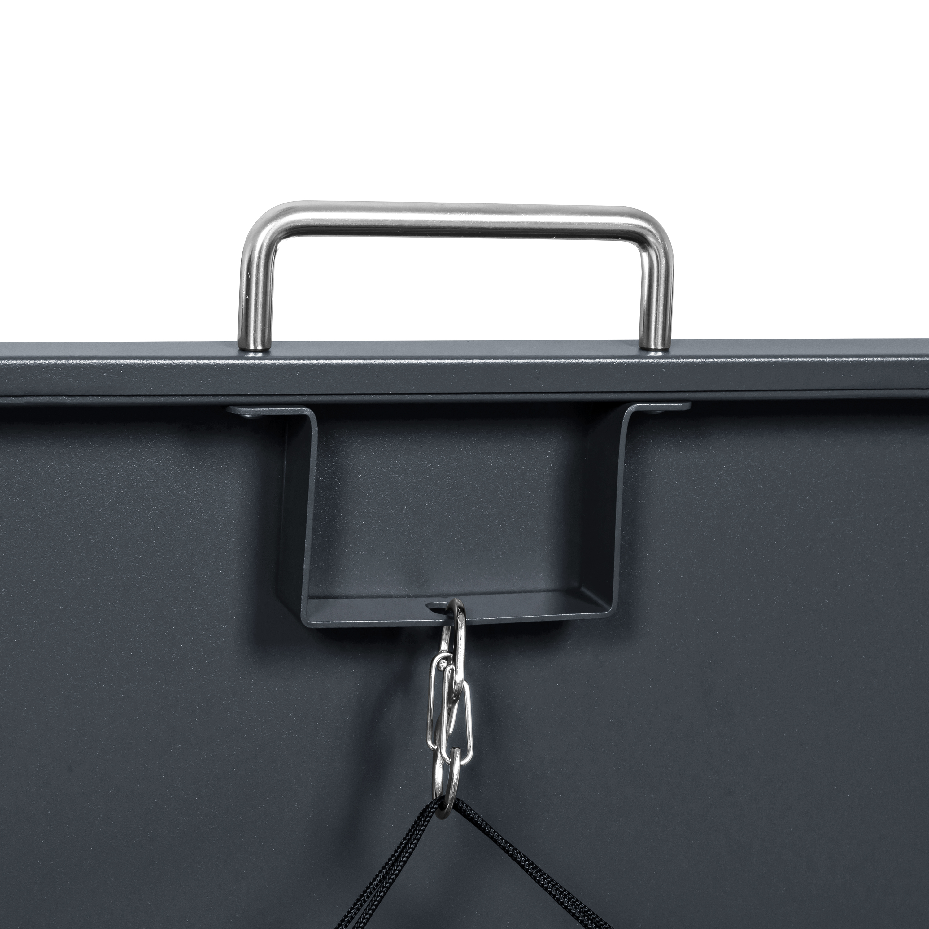 AXI Lucas Metal Garbage Bin Shed Anthracite/Wood look - 4 Garbage Bins