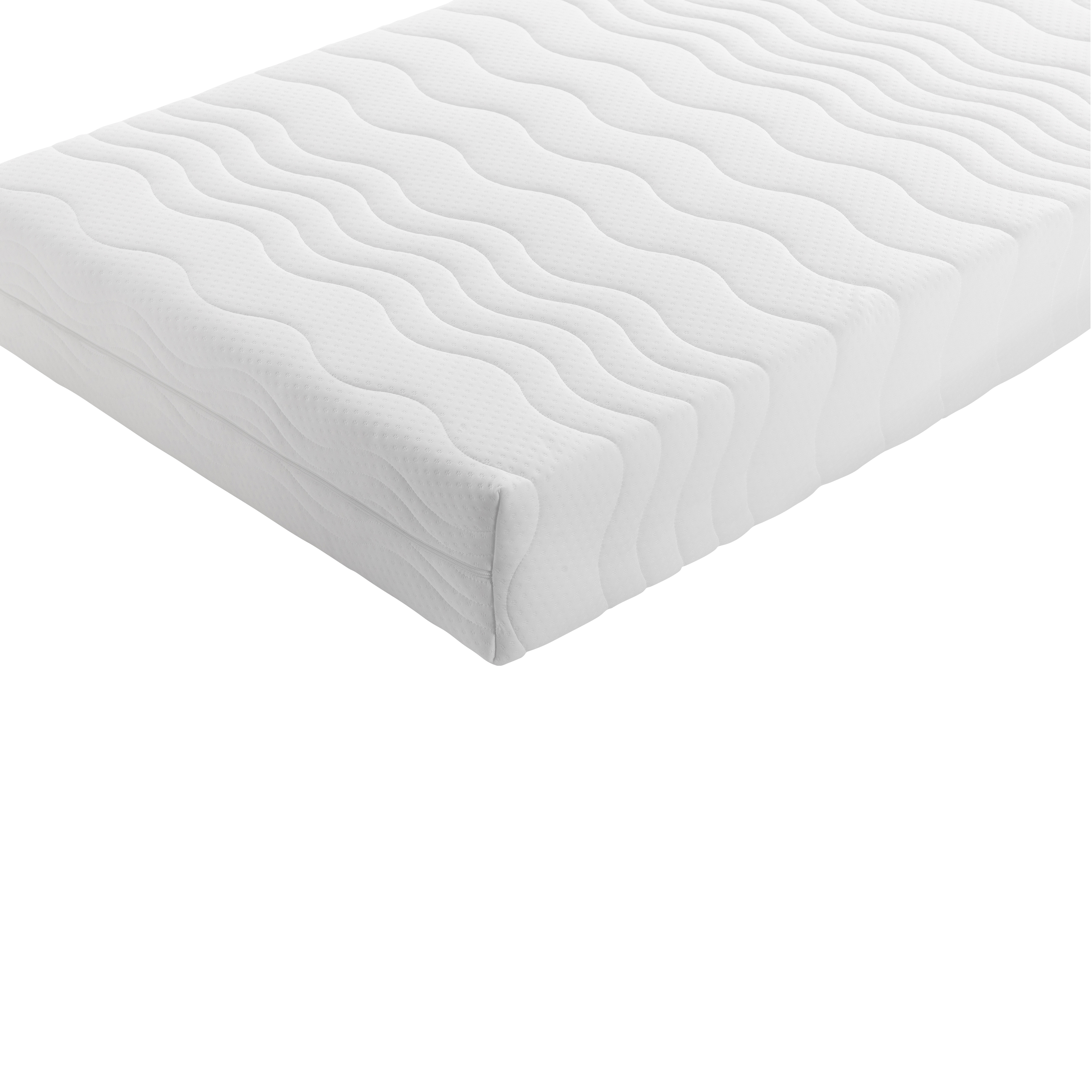 Sunny Beau House Bed with Storage Drawer Brown/White – With Mattress