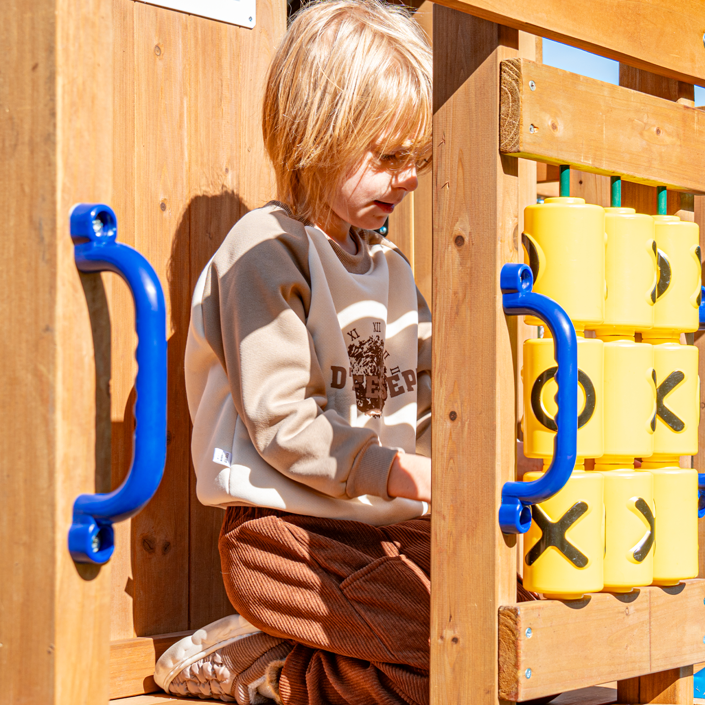 AXI Jack Climbing Frame with Double Swing and Trapeze – Purple Slide