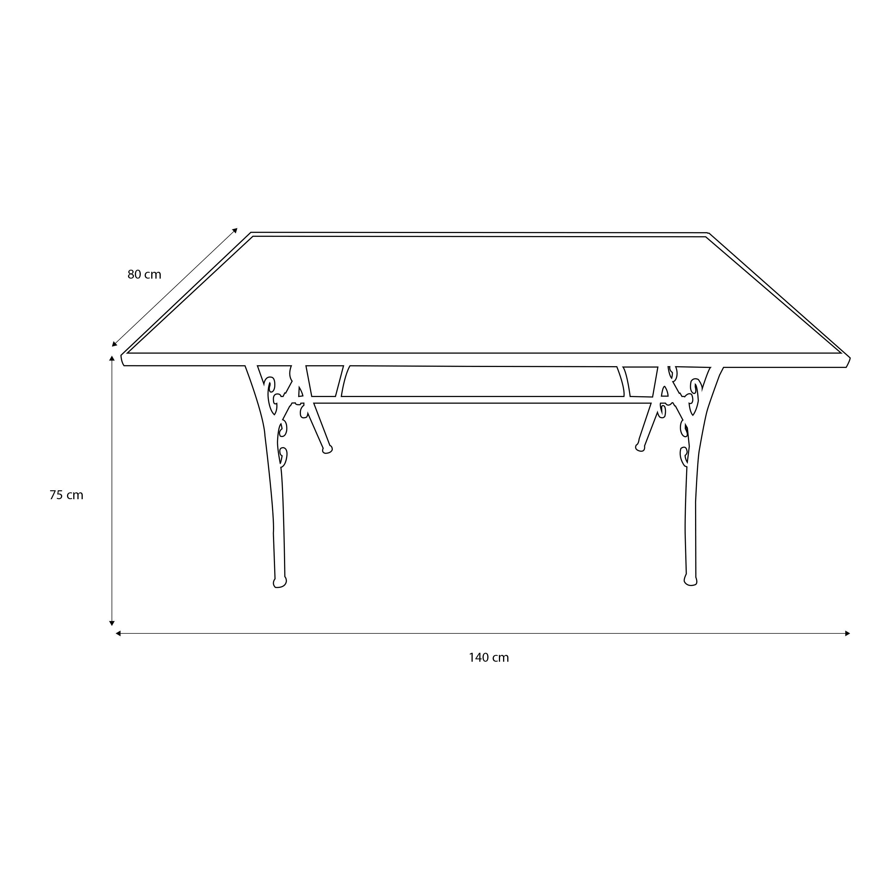 AXI Leonie 5-piece Bistro Set Mosaic - Tuscan Style
