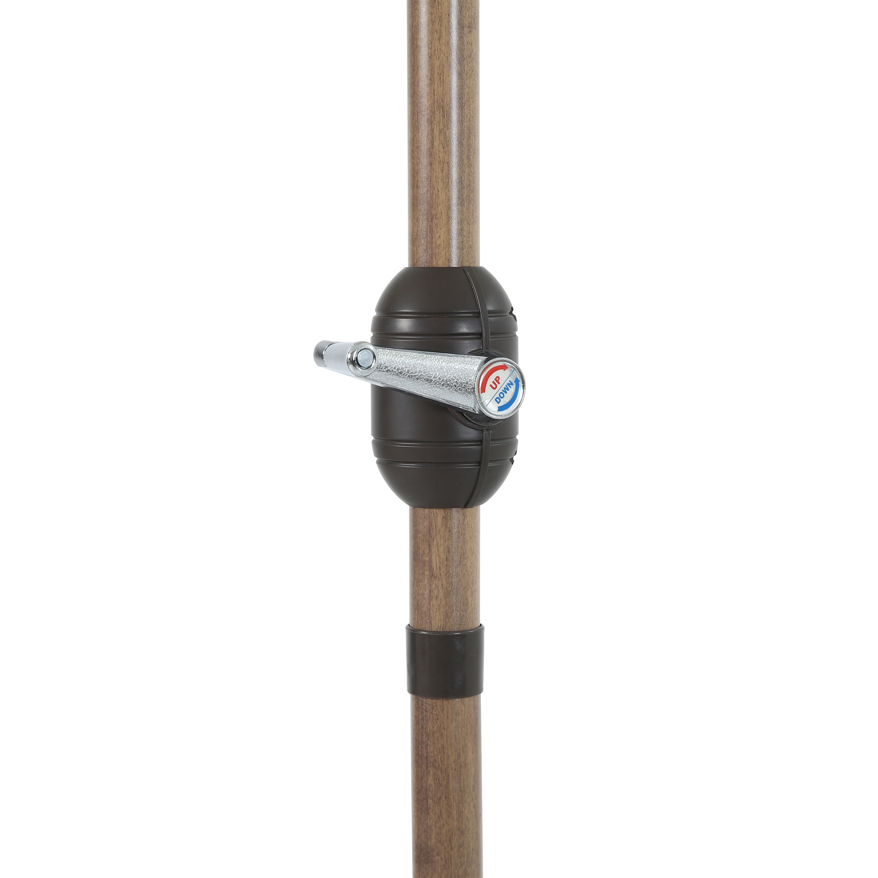 AXI Noor Centre Pole Parasol Ø 300cm incl. parasol base Oak-look/Beige