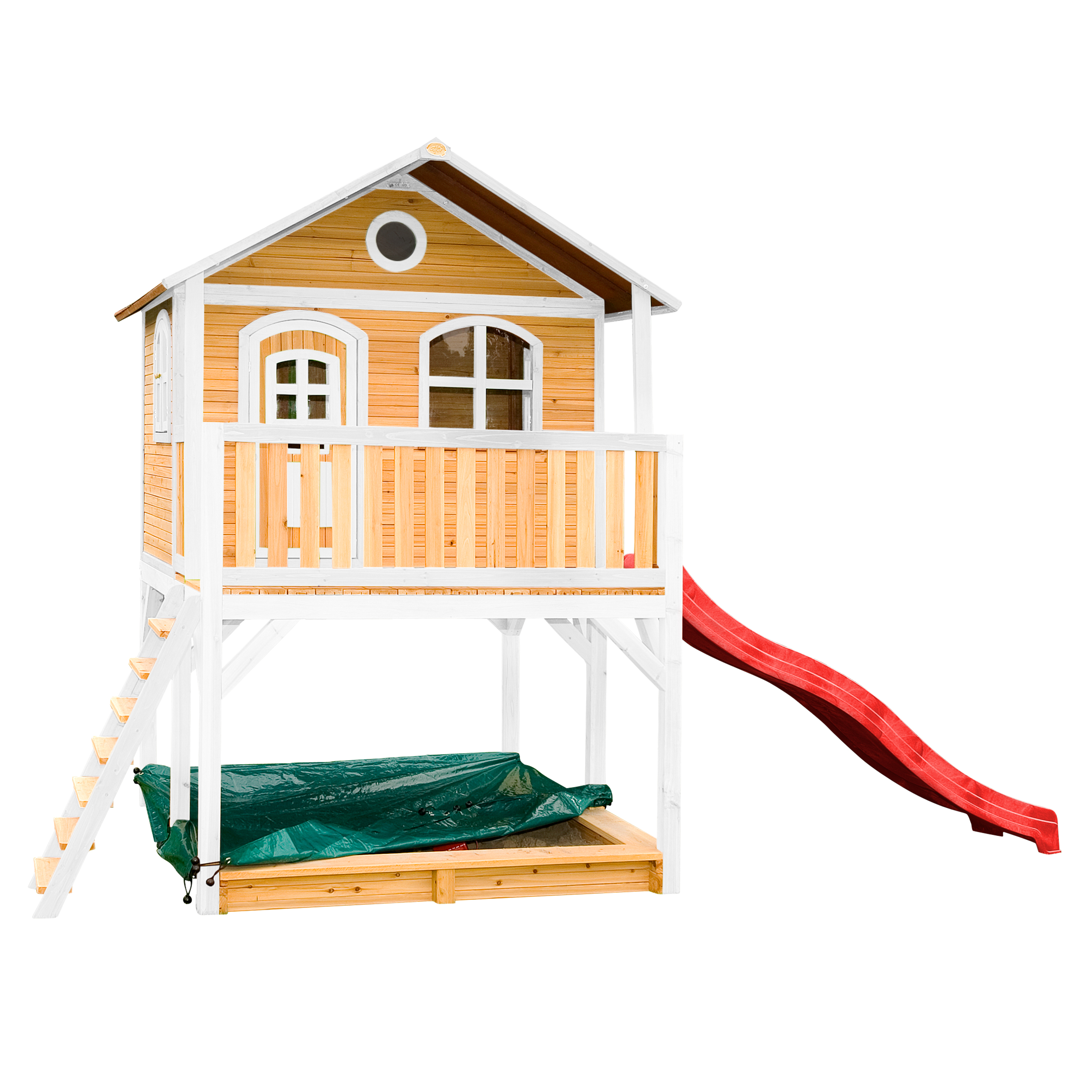 AXI Marc Playhouse Brown/White - Red Slide