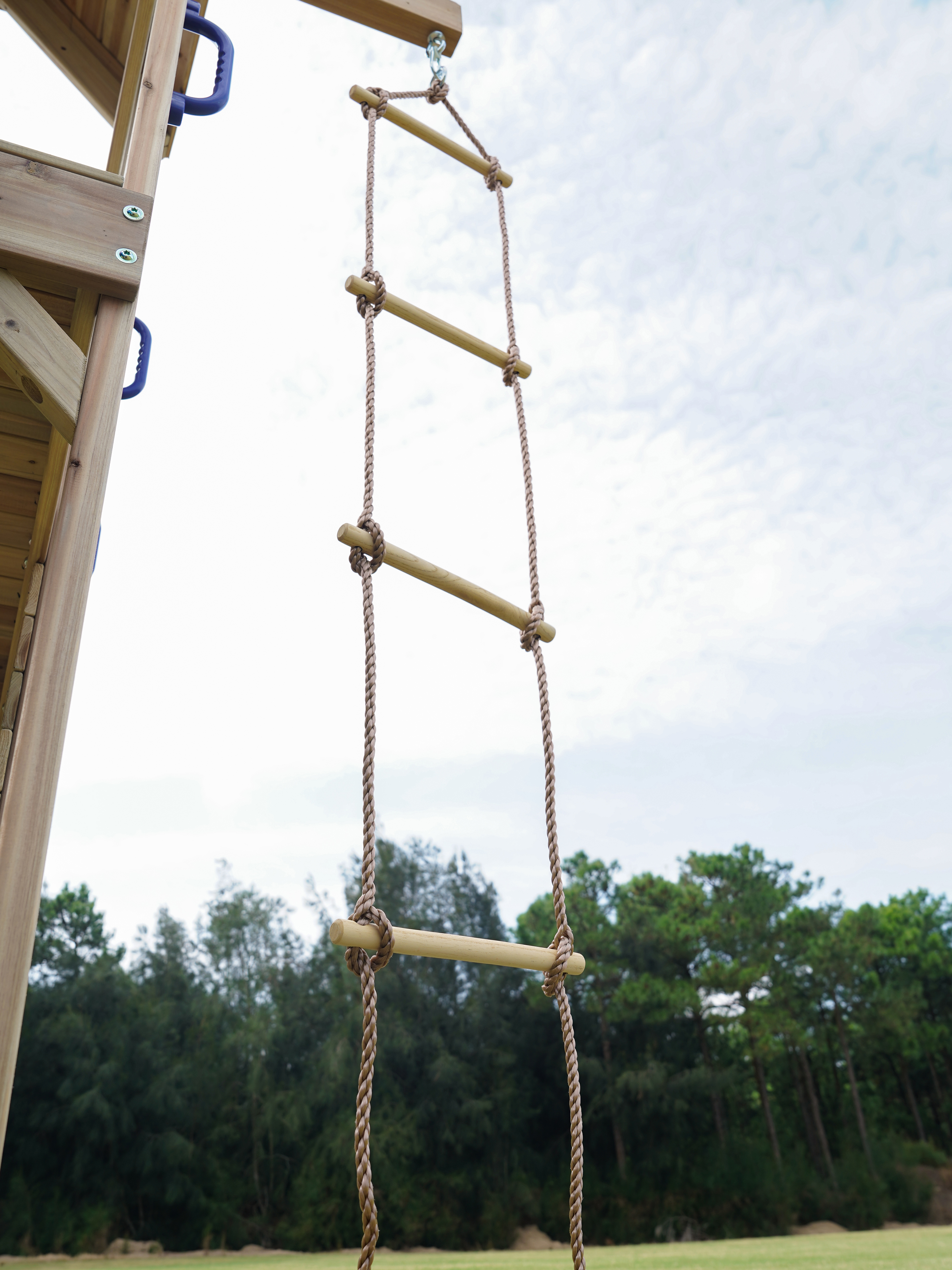 AXI Moos Climbing Frame with Double Swing Set - Lime Green Slide