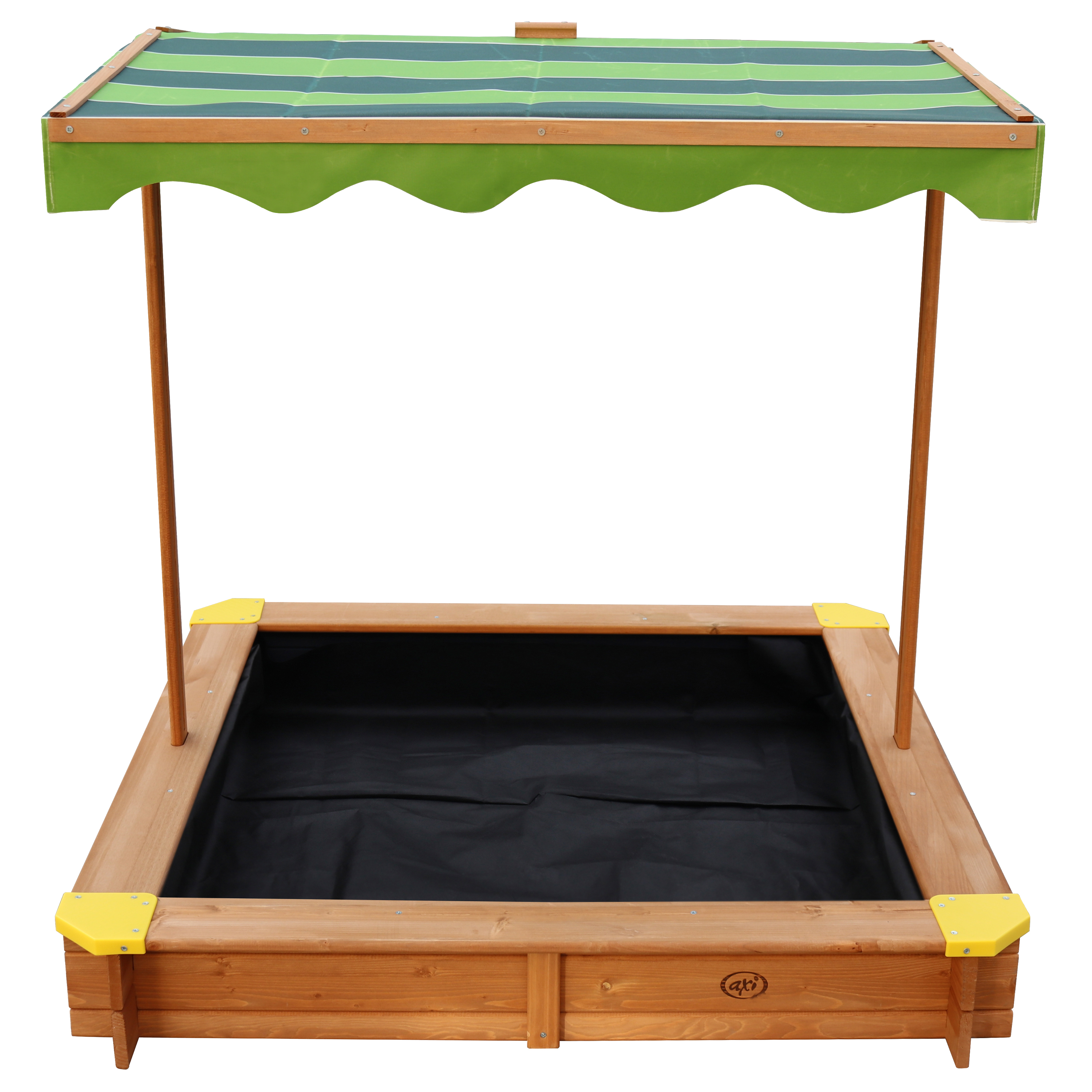 AXI Lily Sandbox with Canopy - 118 x 118 cm - Brown/Green
