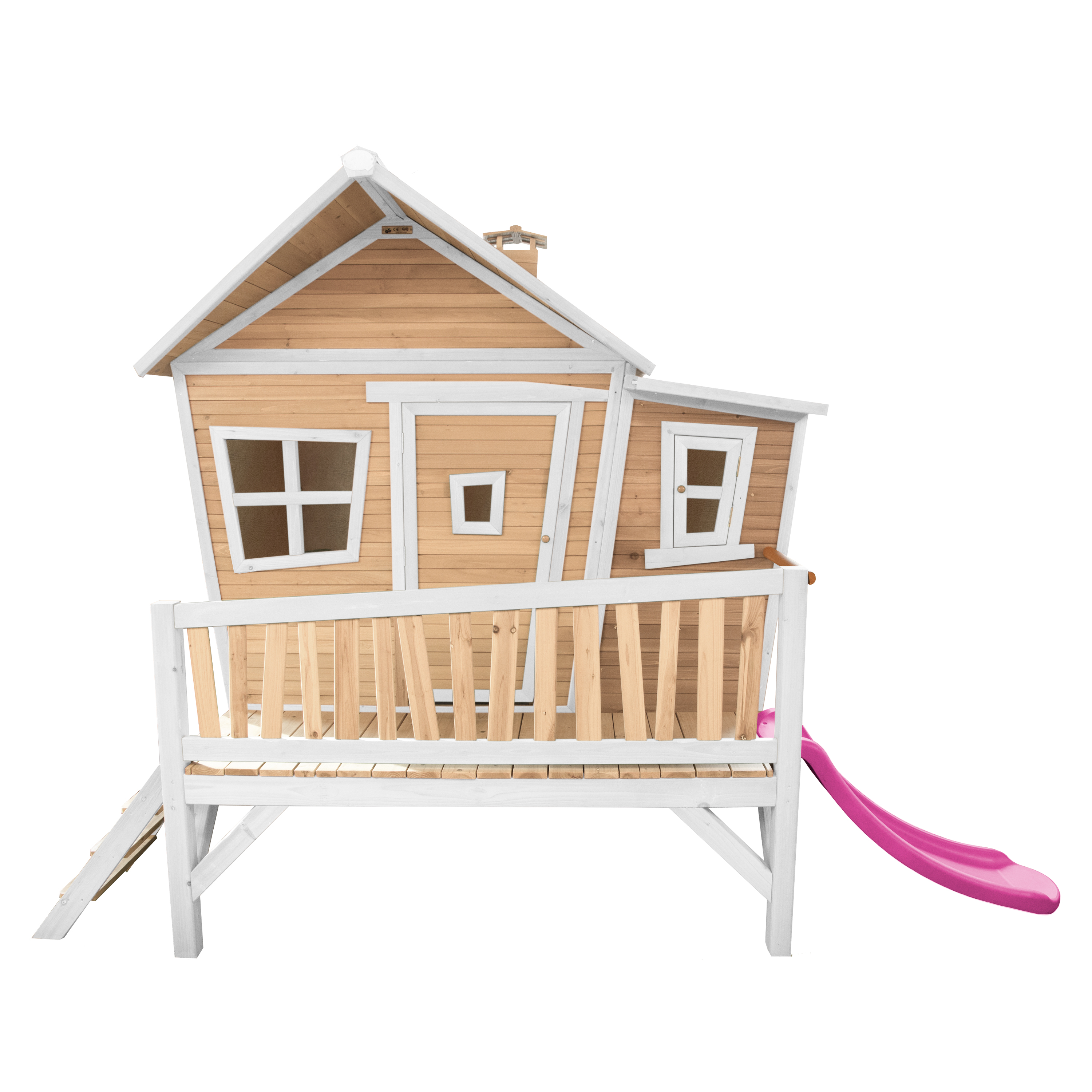 AXI Emma Playhouse Brown/White - Purple Slide