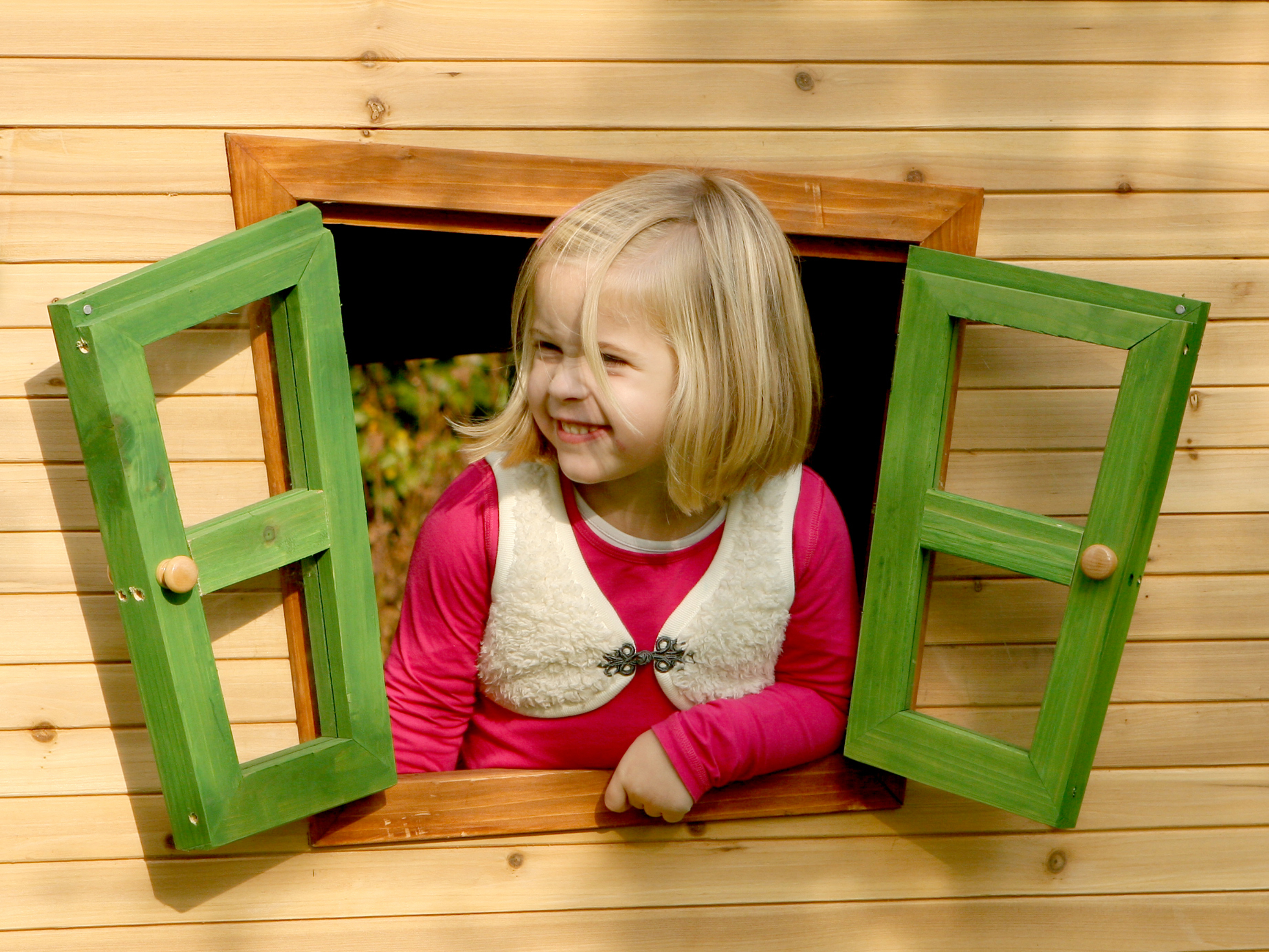 AXI Max Playhouse Brown/Green - Green Slide