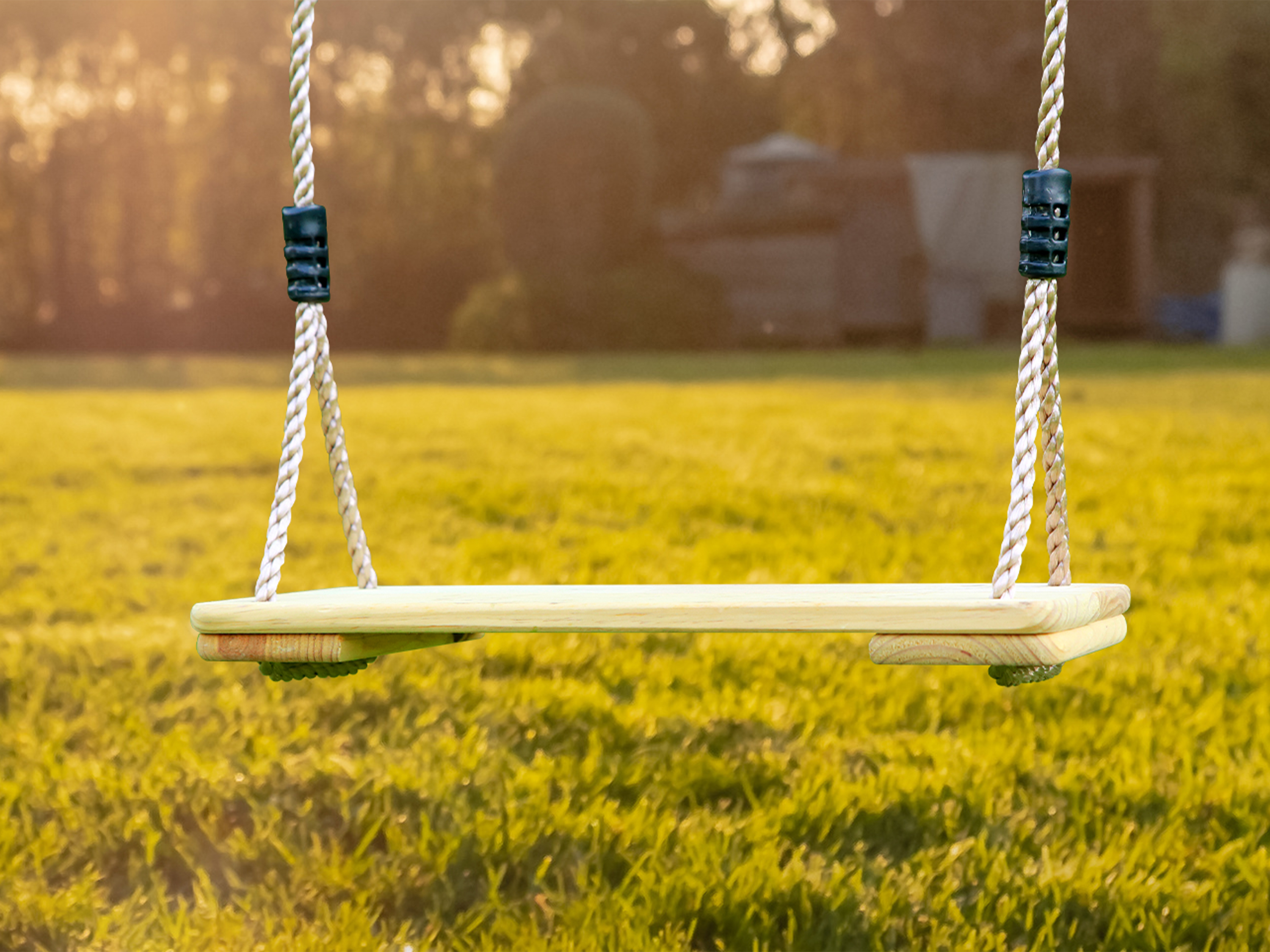 AXI Attachable Single Swing Set - White/Brown