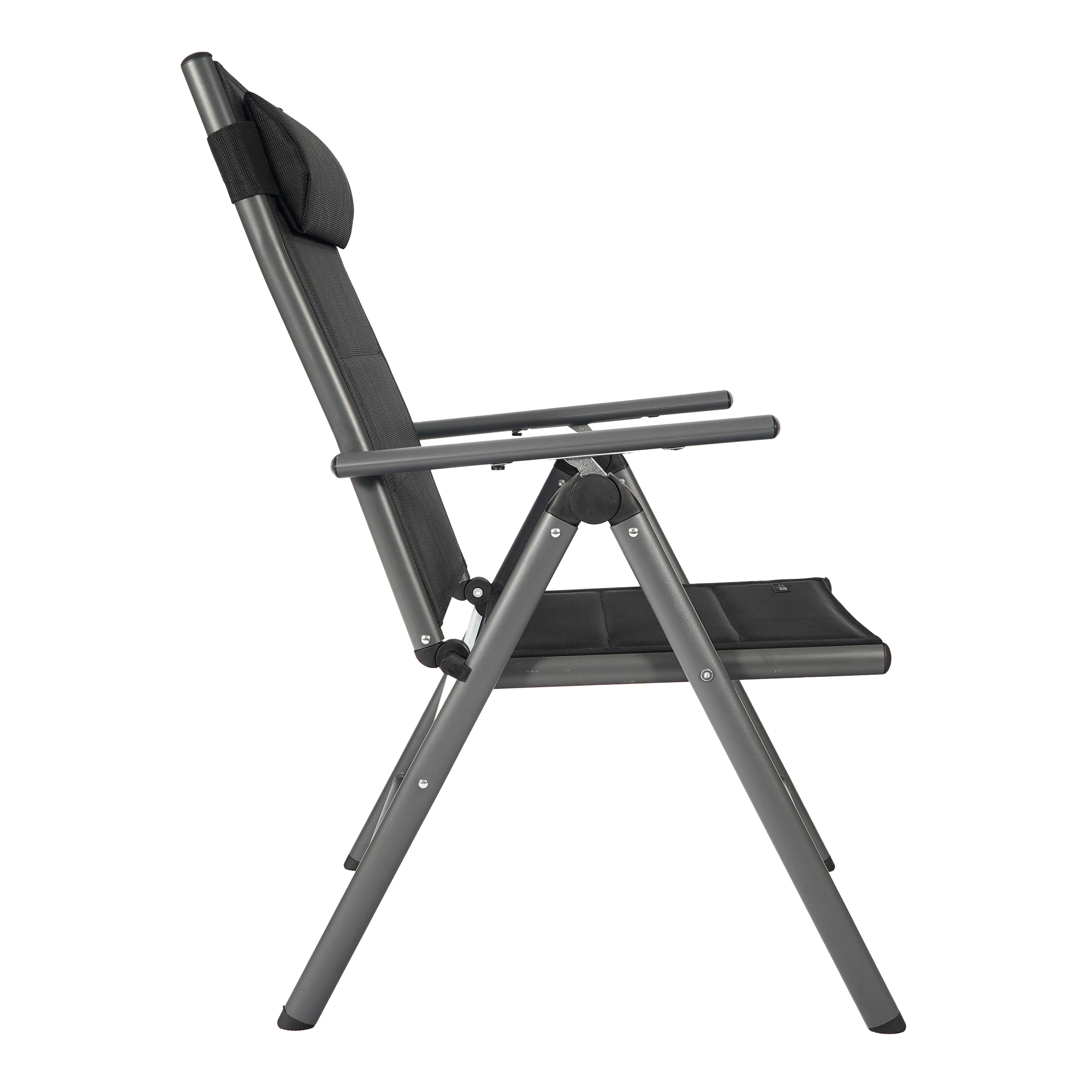 AXI Mack Camping Chair Anthracite/Black – Set 2 pieces