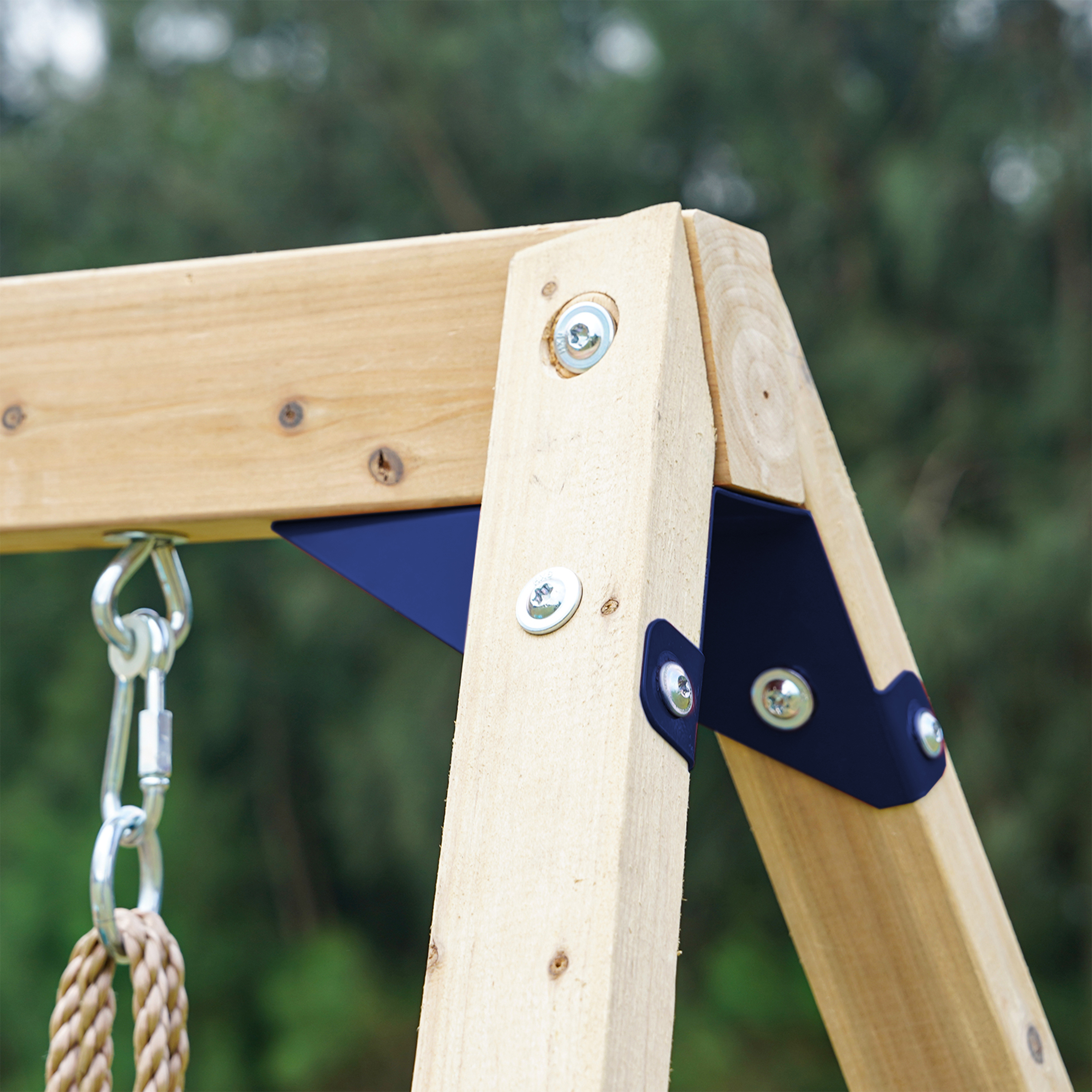 AXI Timo Mini Climbing Frame with Baby Swing. Climbing Wall and Chalkboard – Cream Slide