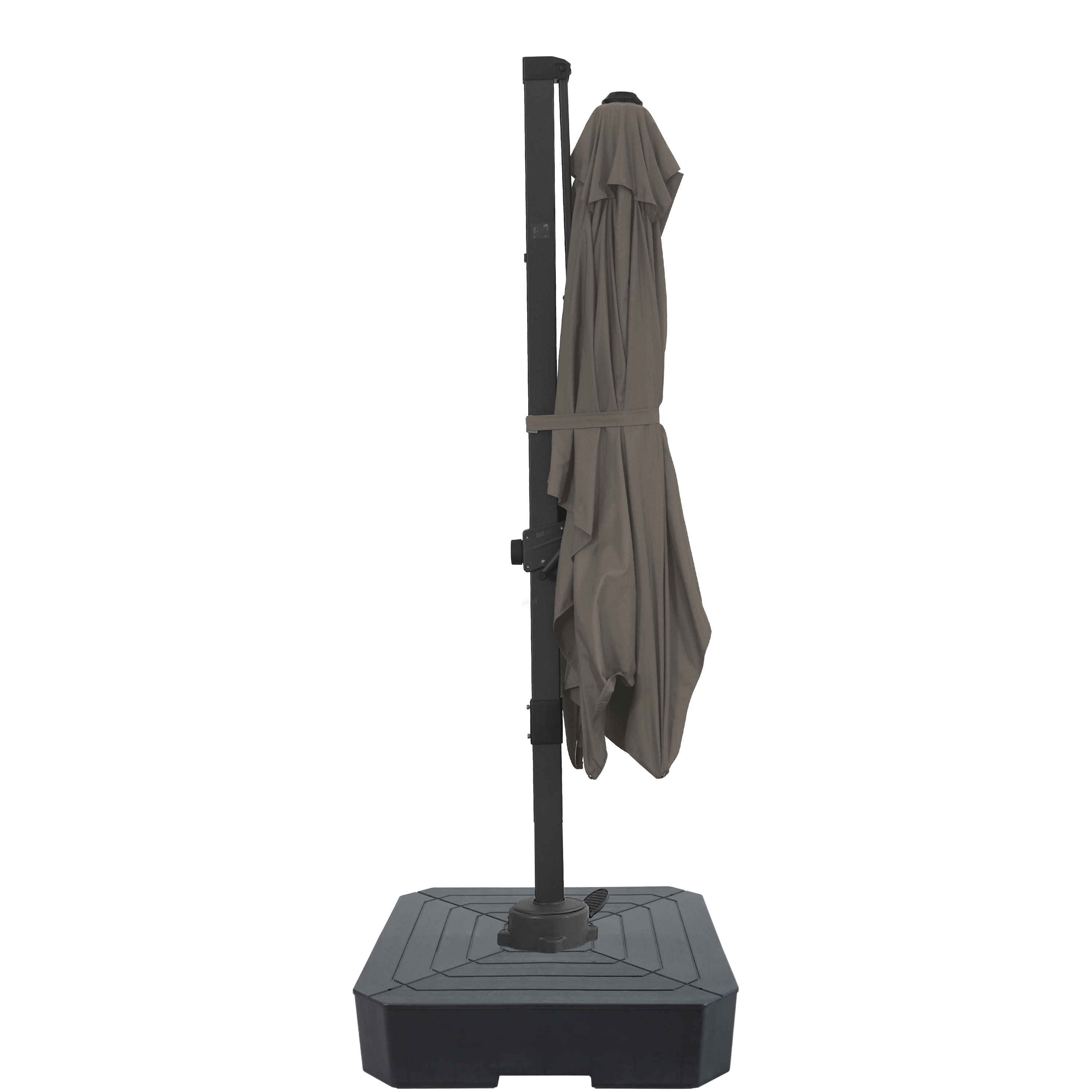 AXI Nyra Cantilever Parasol 200x300 cm incl. fillable parasol base Anthracite/Taupe – Complete Set