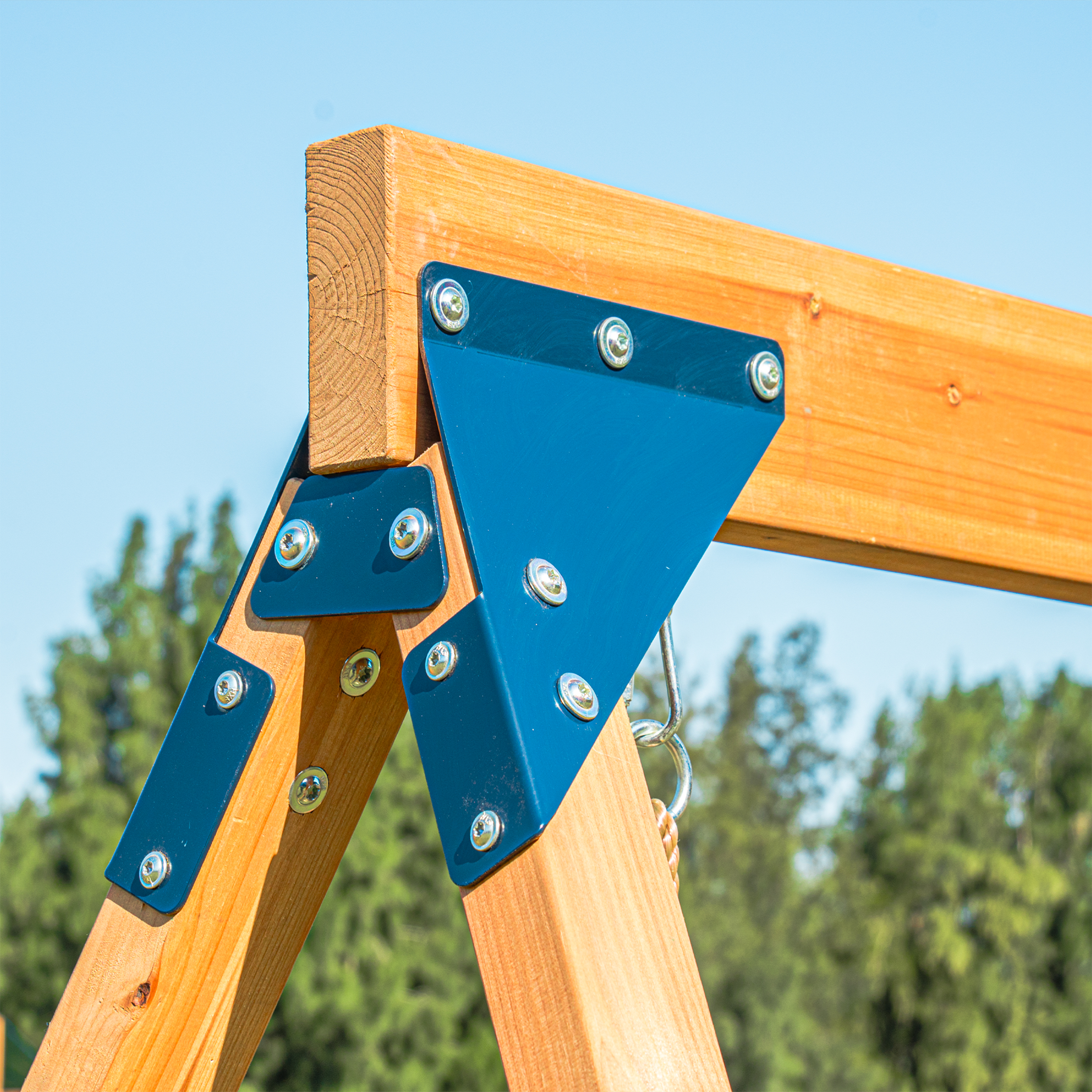 AXI Jack Climbing Frame with Double Swing and Trapeze – Purple Slide