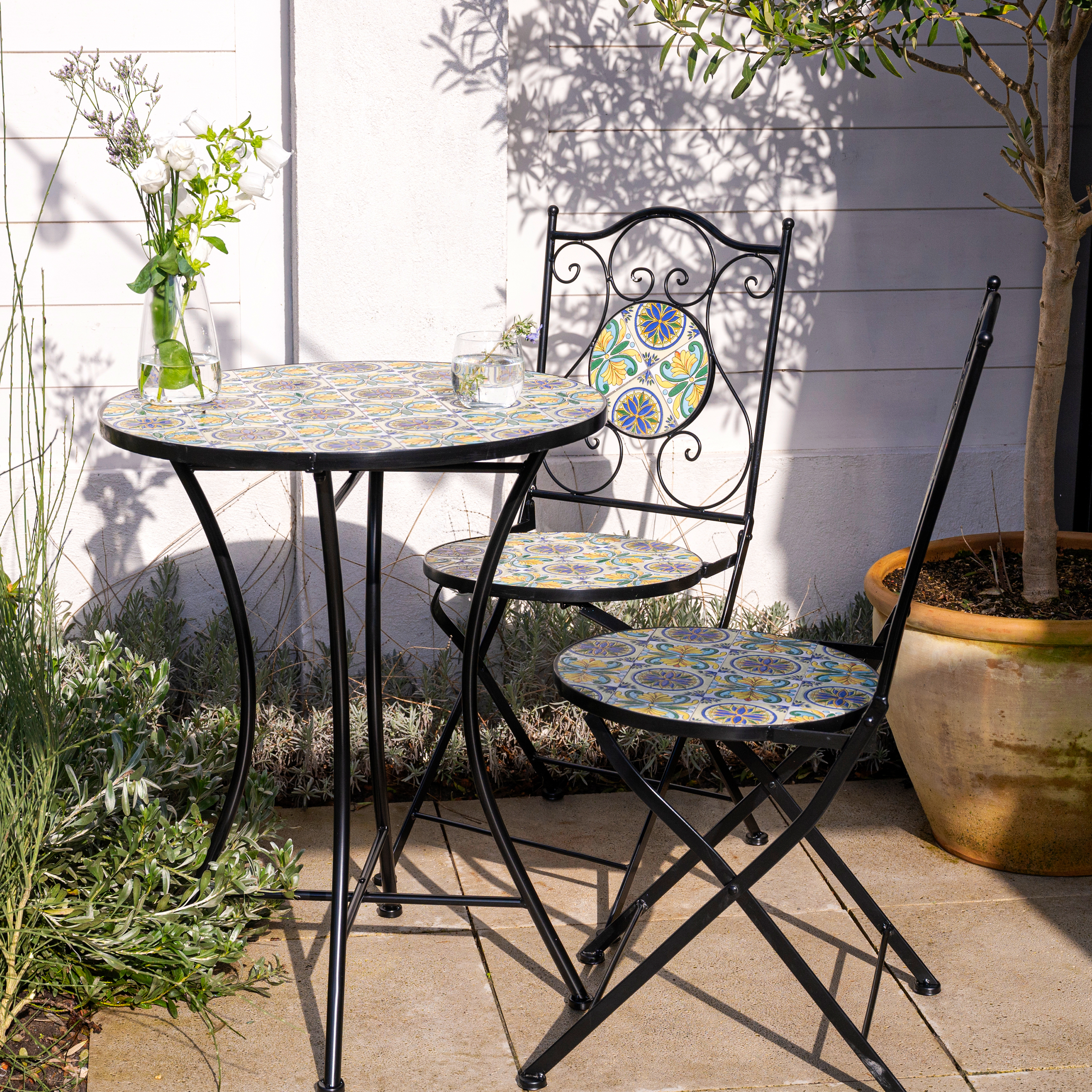 AXI Amélie Bistro Table Blue/Yellow