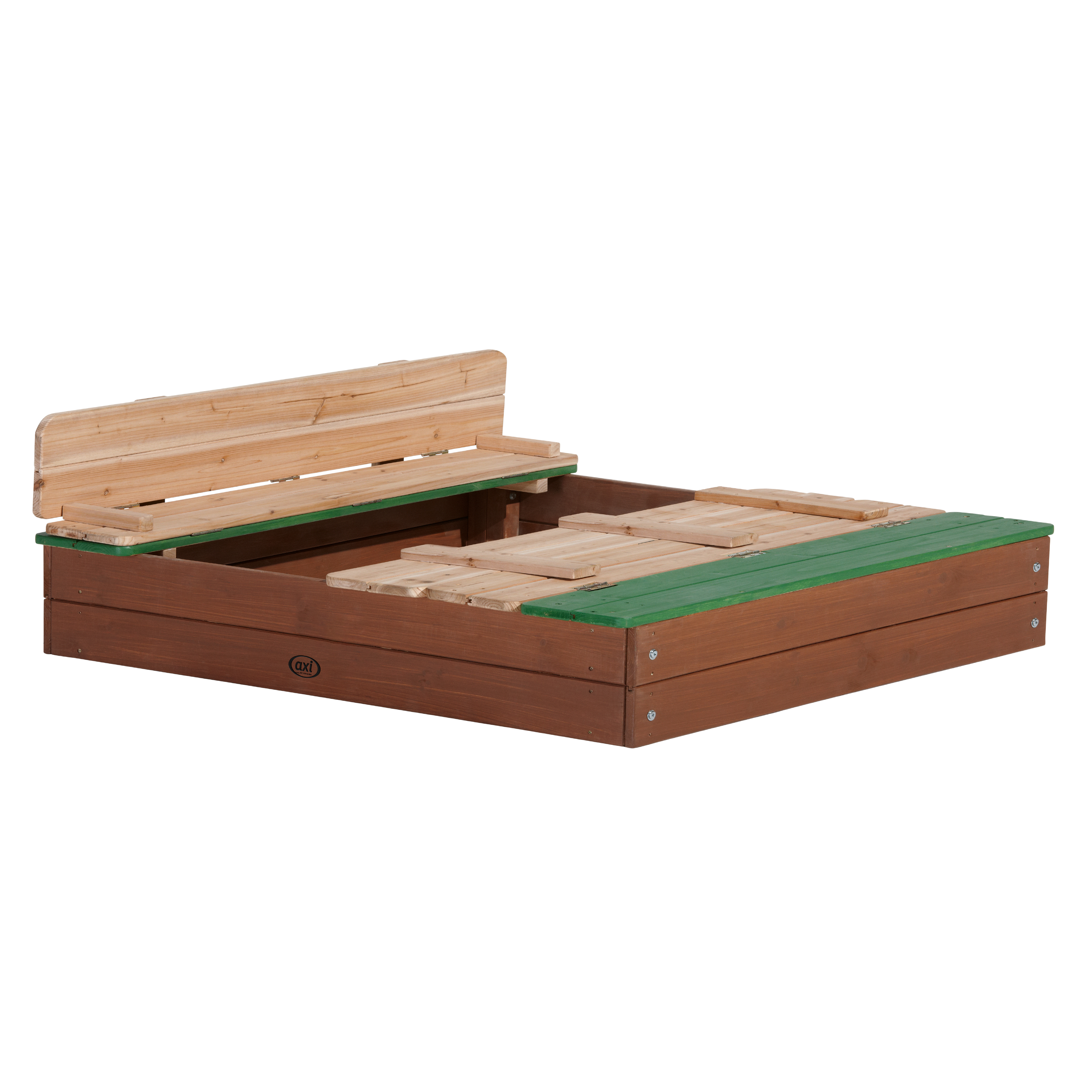 AXI Ella XL Sandbox - 120 x 120 cm - Brown/Green