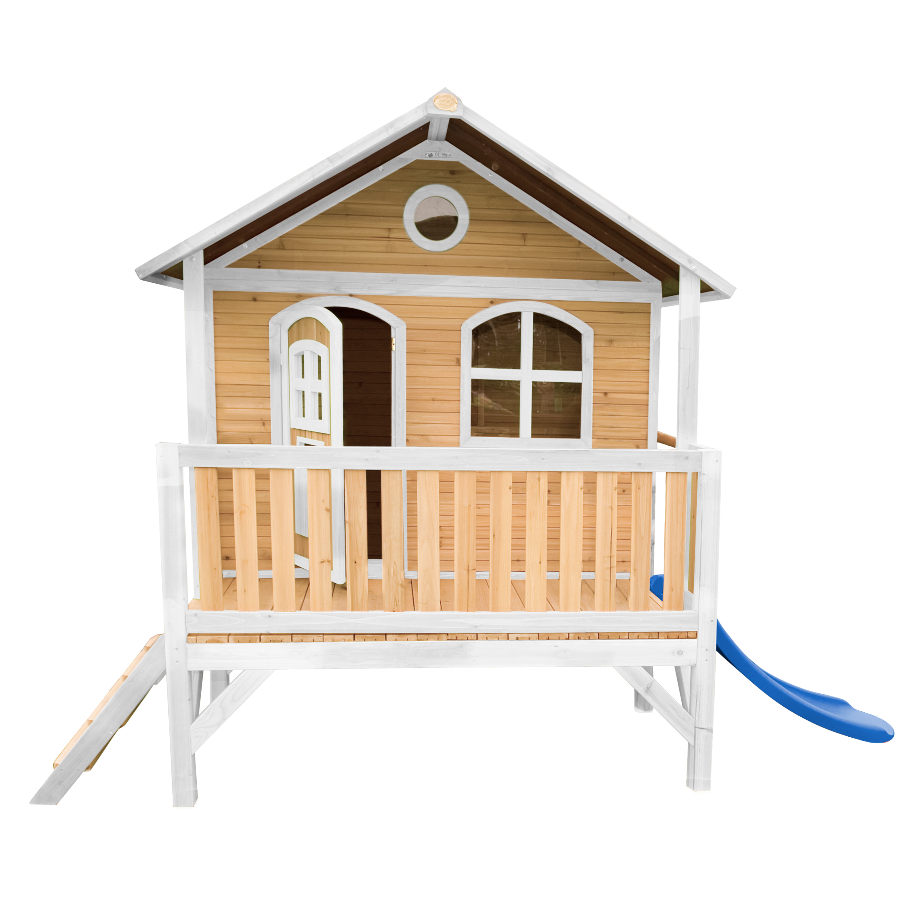 AXI Stef Playhouse Brown/White - Blue Slide