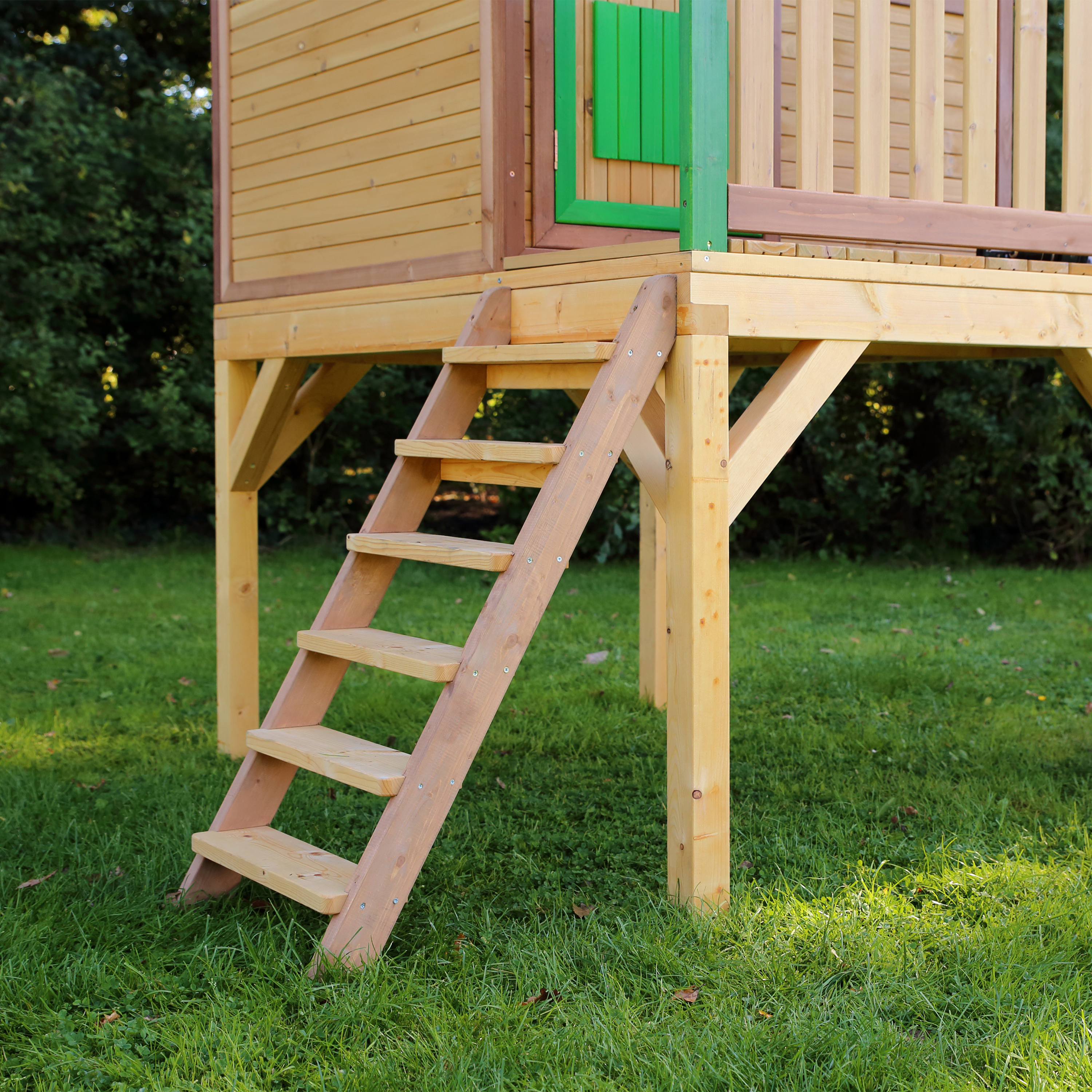 AXI Laura Playhouse Brown/Green - Green Slide