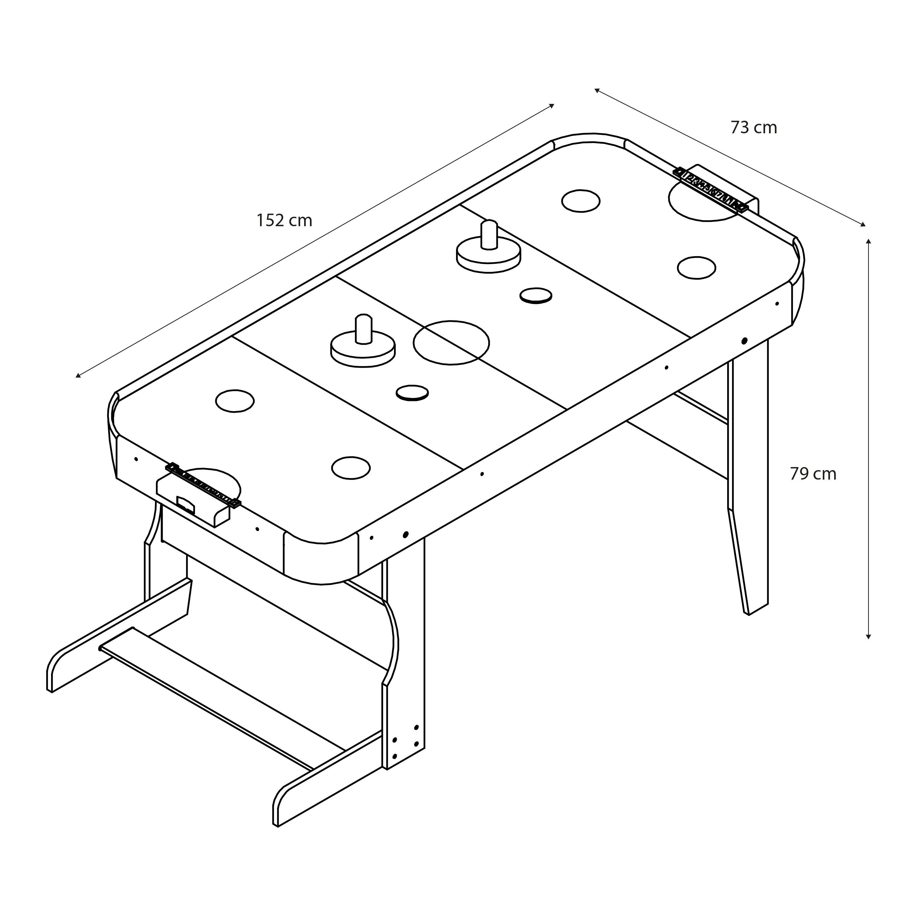 Cougar Icing folding Air Hockey Table