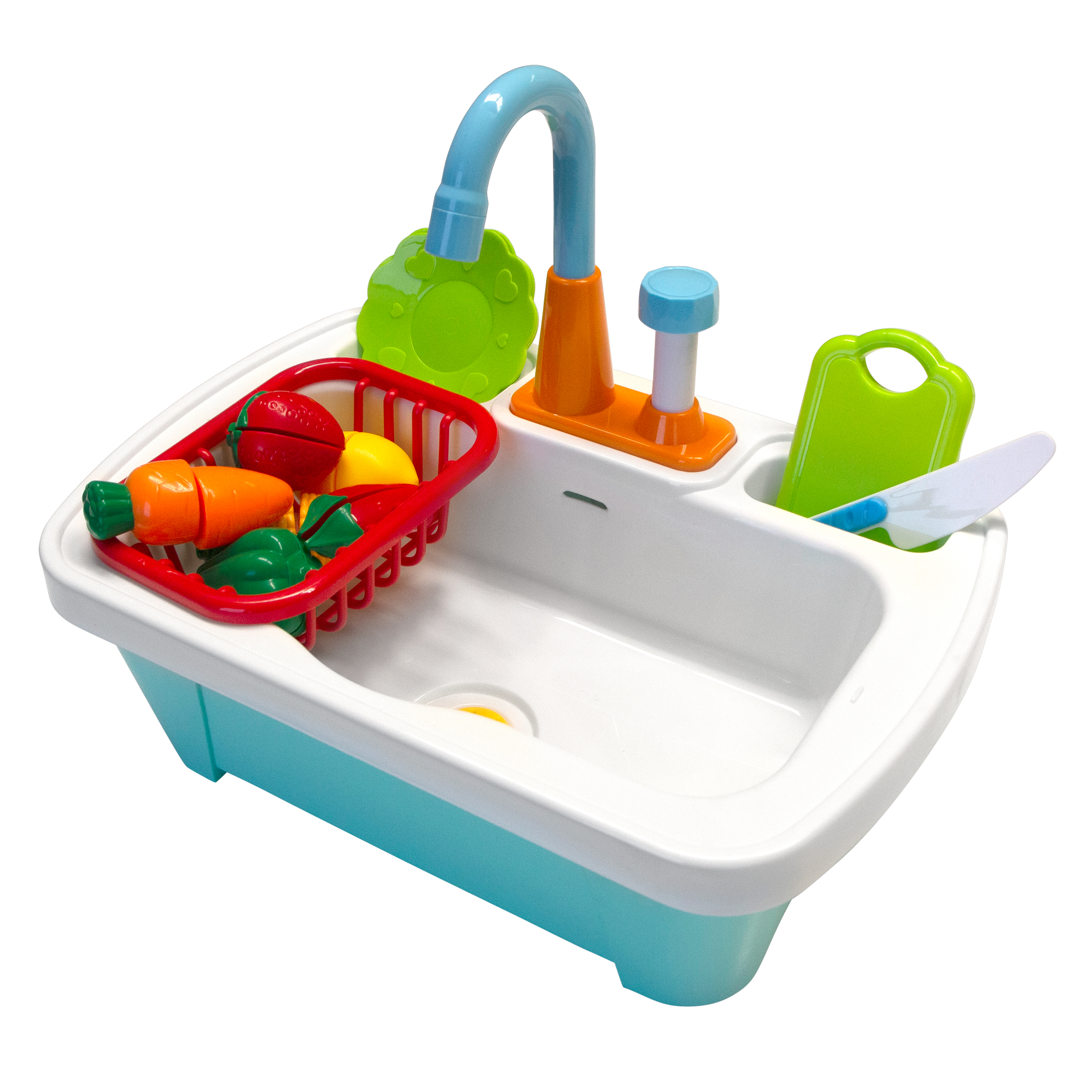 AXI Emily Sand & Water Picnic Table with Play Kitchen Sink Anthracite/Brown