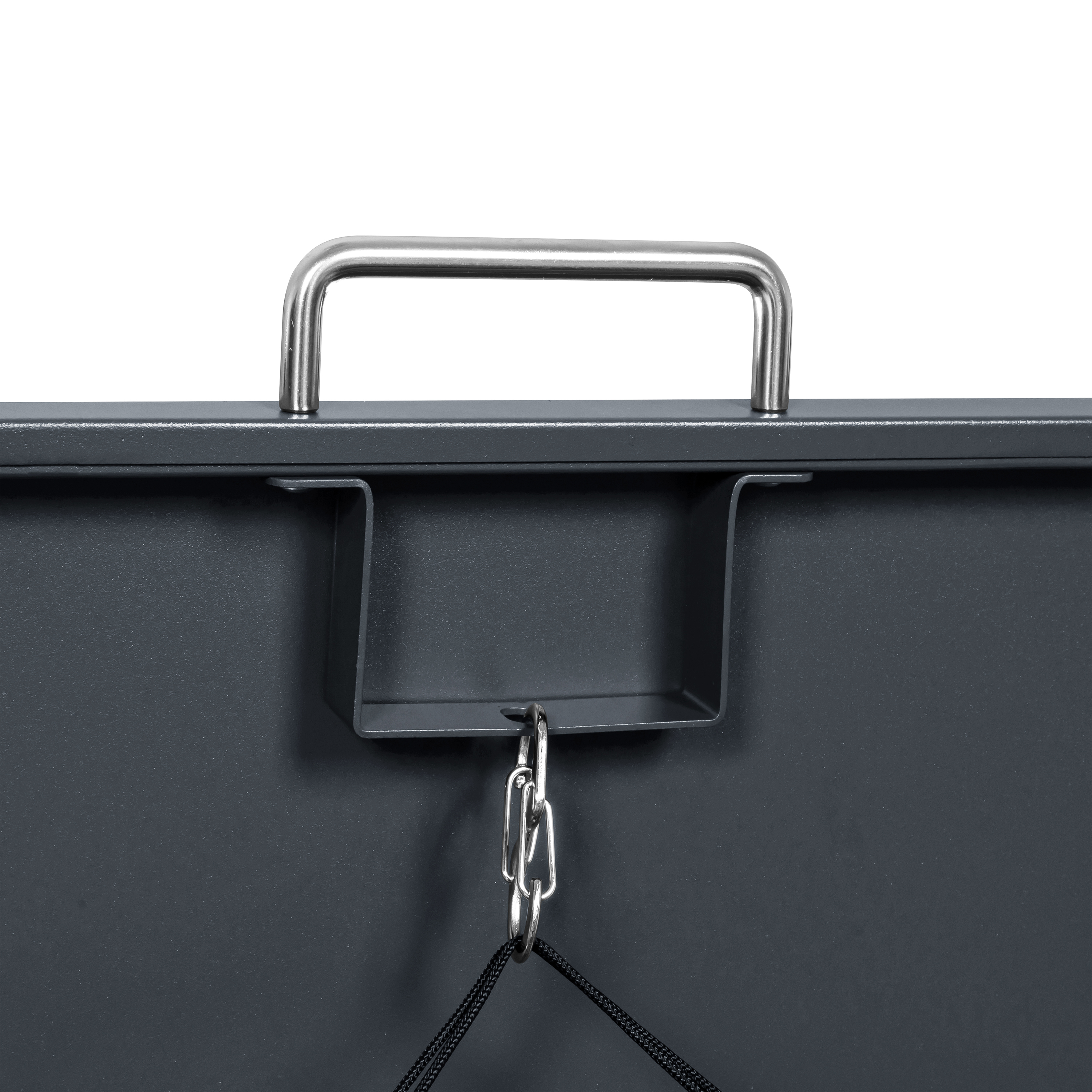 AXI Lucas Metal Garbage Bin Shed Anthracite/Wood look - 2 Garbage Bins
