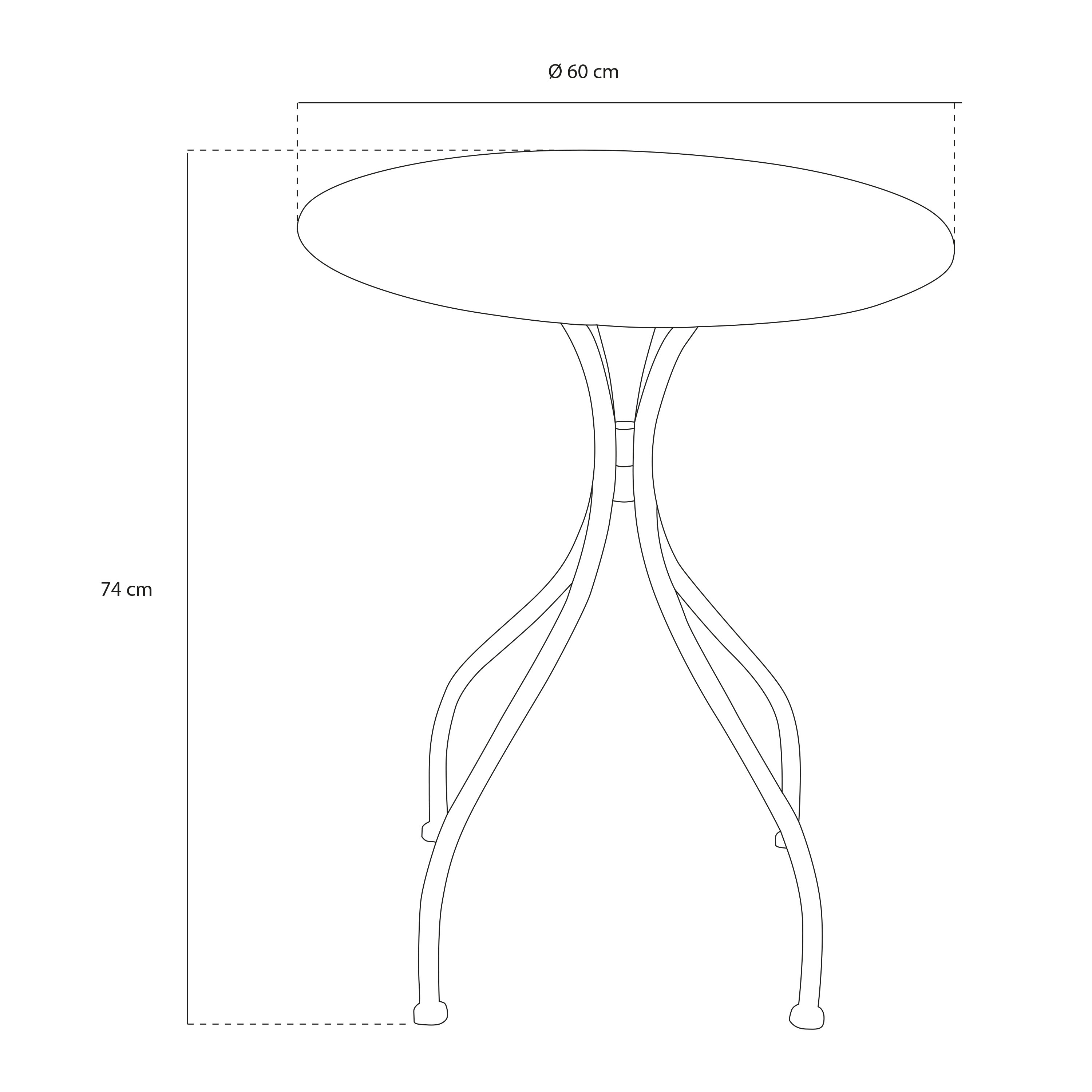 AXI Marilou Bistro Set Romantic-  Terra Cotta