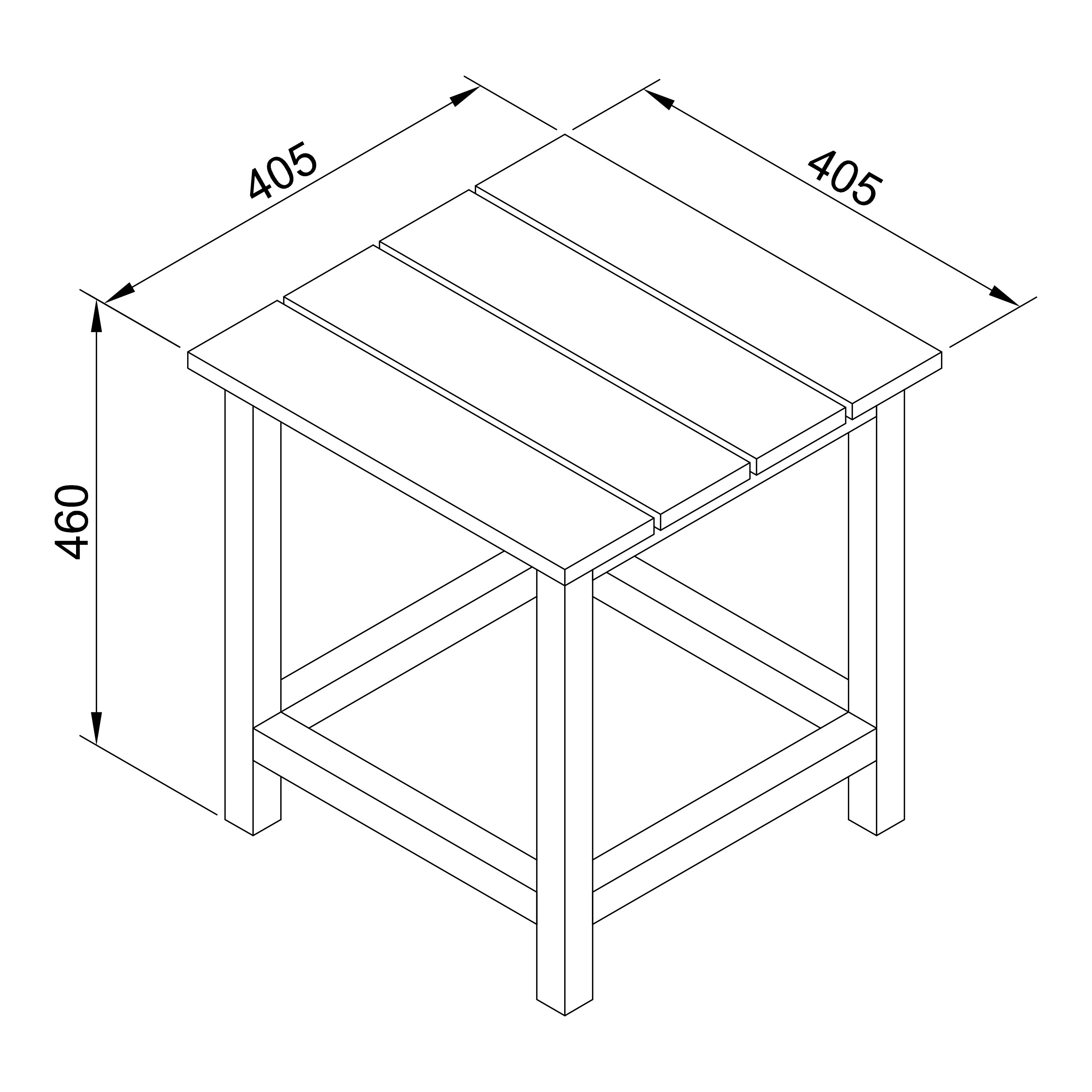 AXI Tess Side Table Coffee Brown