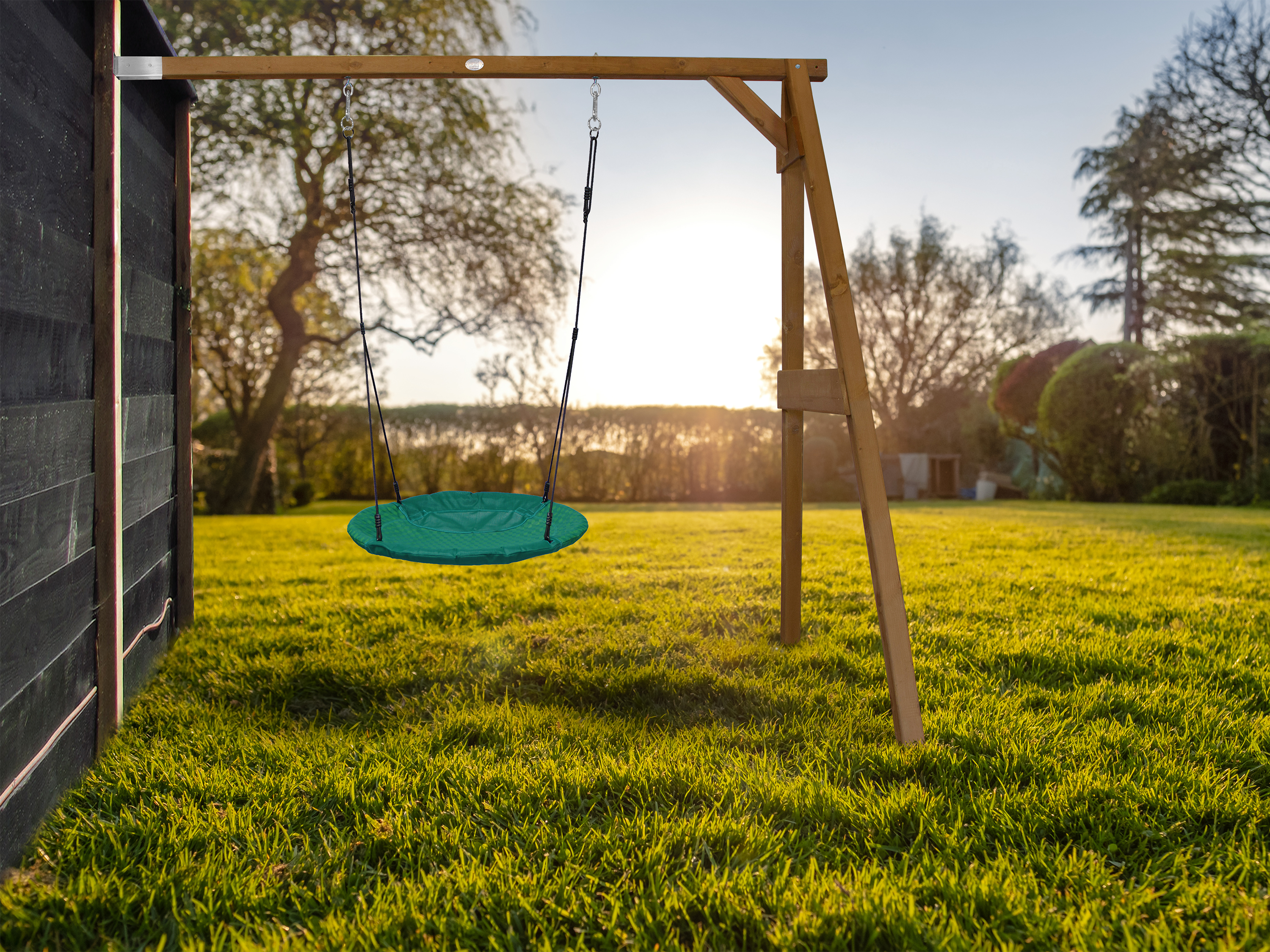 AXI Summer Attachable Nest Swing Set - Brown