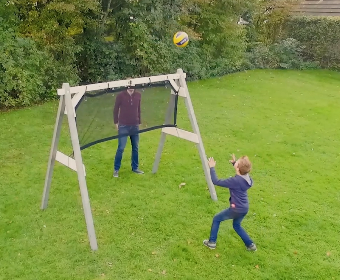 Thumbnail AXI 4-in-1 SportsFun: Frame voor schommel, voetbal, volleybal en tennis - Schommelframe met sportnet