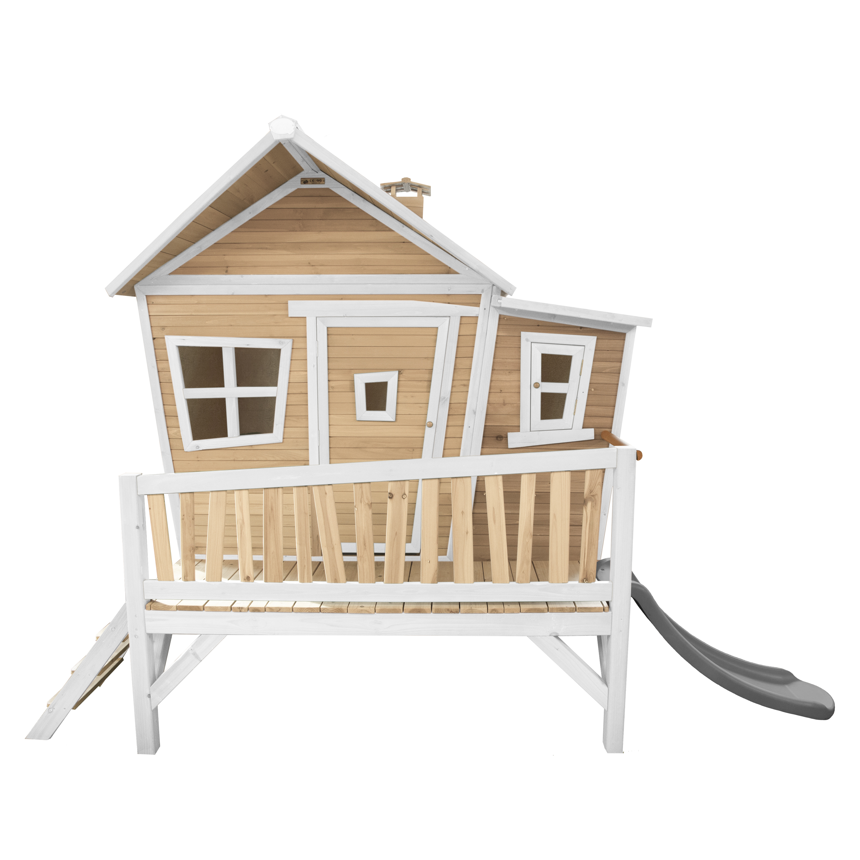 AXI Emma Playhouse Brown/White - Grey Slide