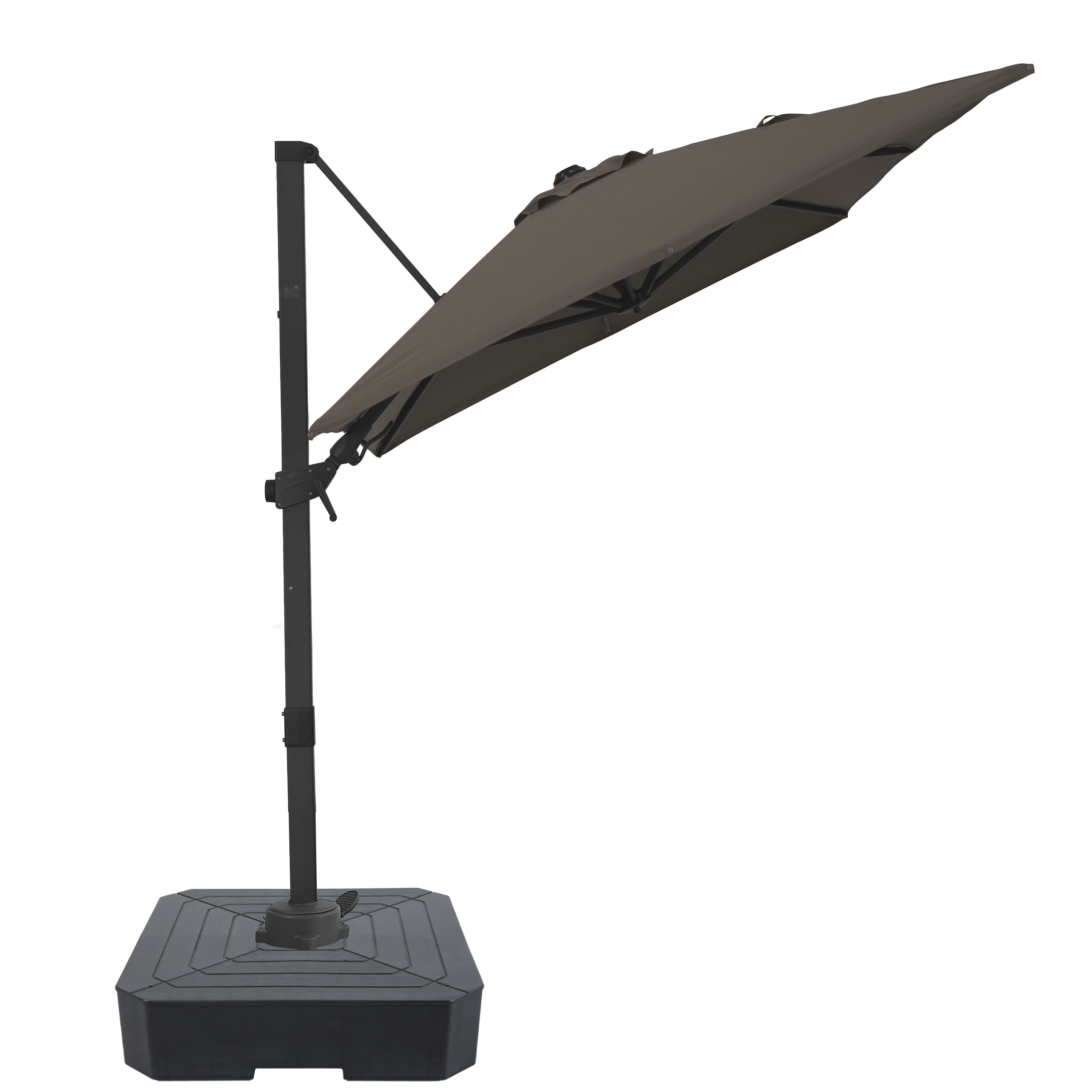 AXI Nyra Cantilever Parasol 200x300 cm incl. fillable parasol base Anthracite/Taupe – Complete Set