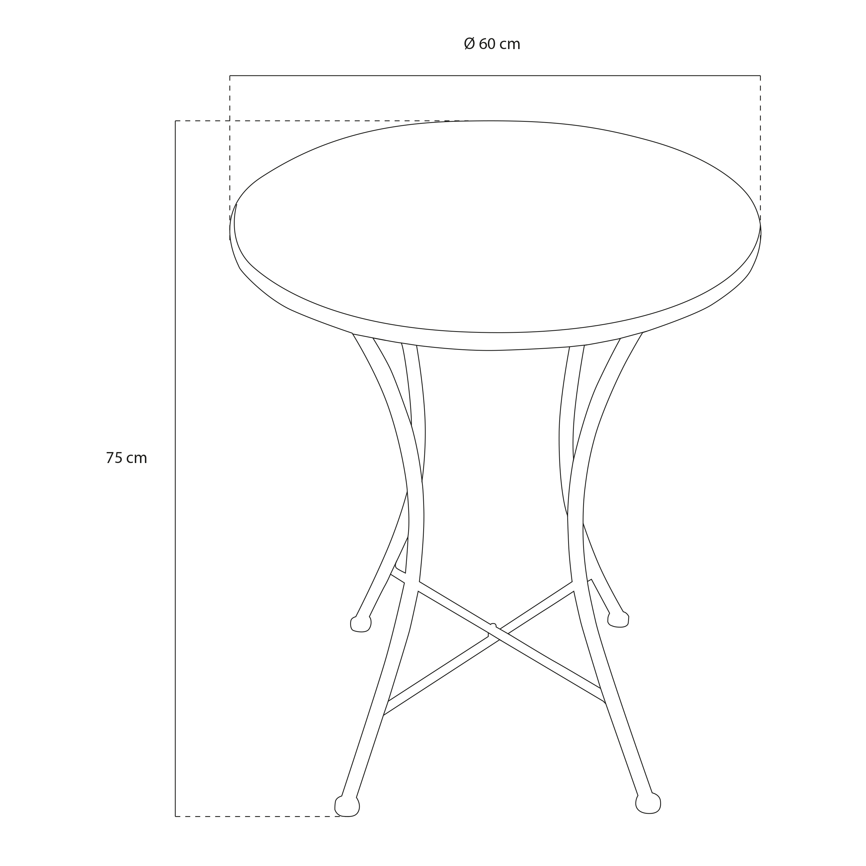 AXI Amélie Bistro Table Bright Blue