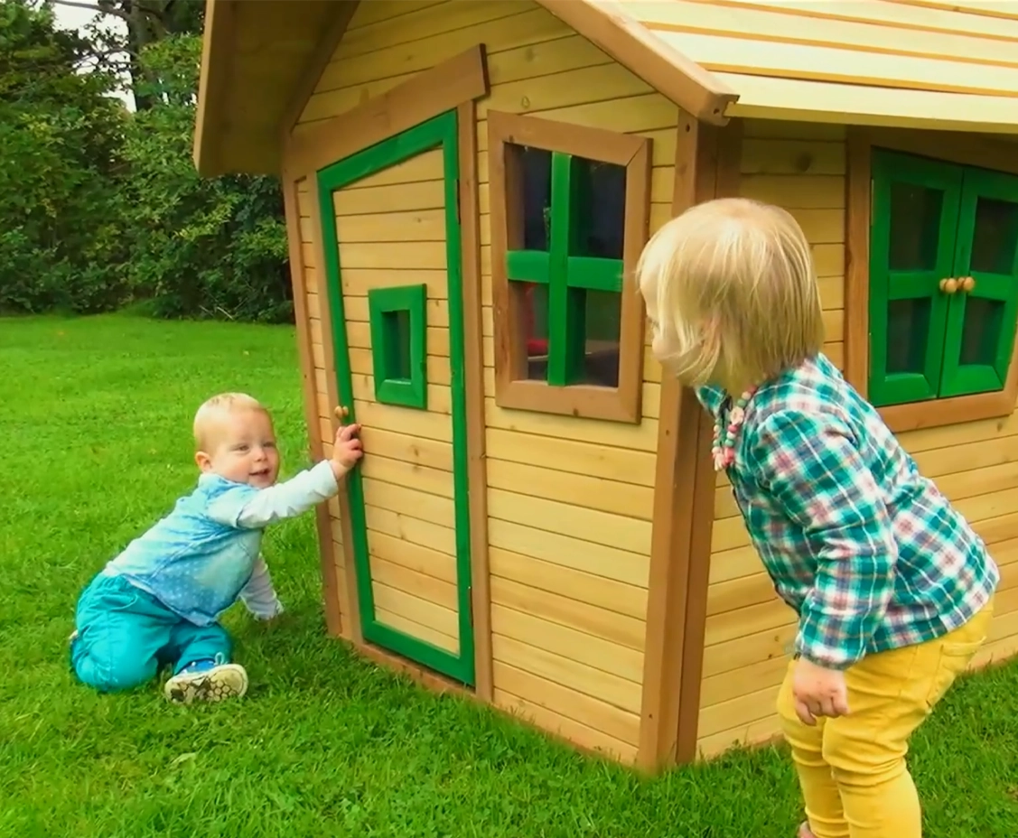 Thumbnail AXI Alice Speelhuis Bruin/groen - Speelhuisje van hout