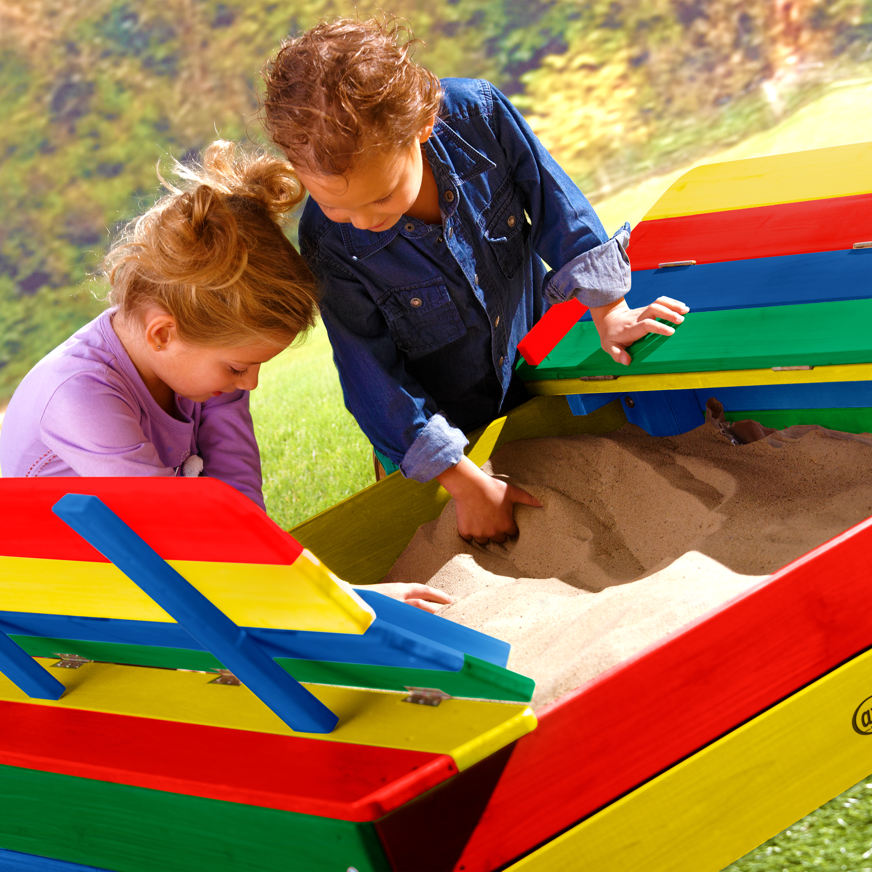 AXI Ella Sandbox - 100 x 95 cm - Rainbow