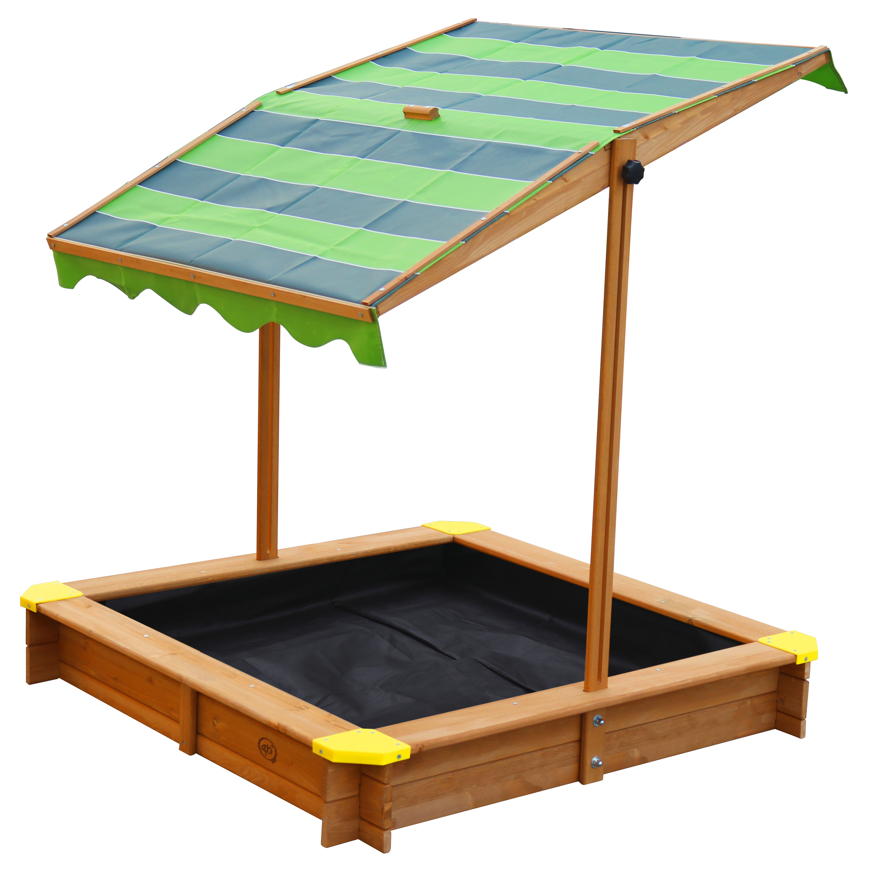 AXI Lily Sandbox with Canopy - 118 x 118 cm - Brown/Green
