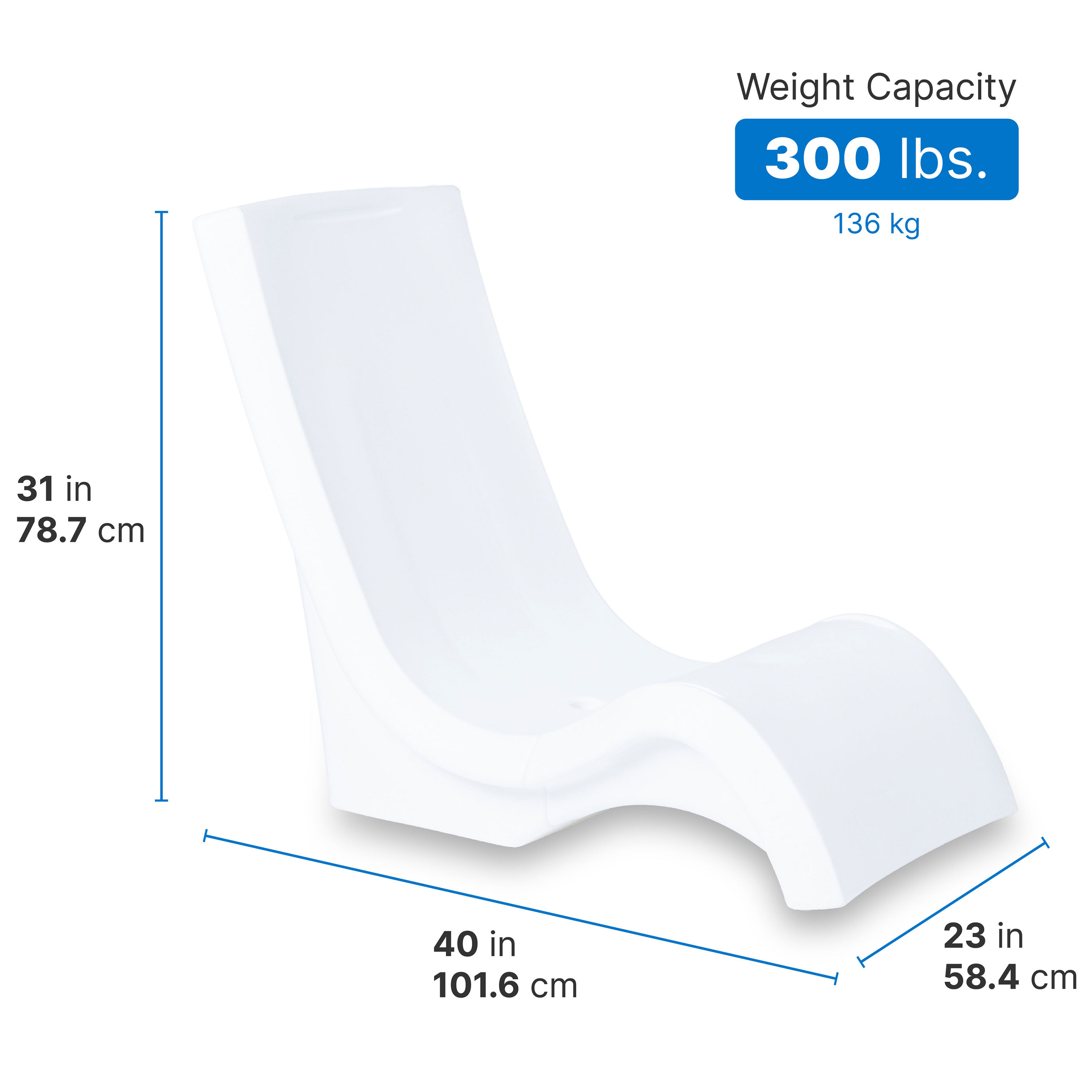 Step2 Vero Pool Chair White