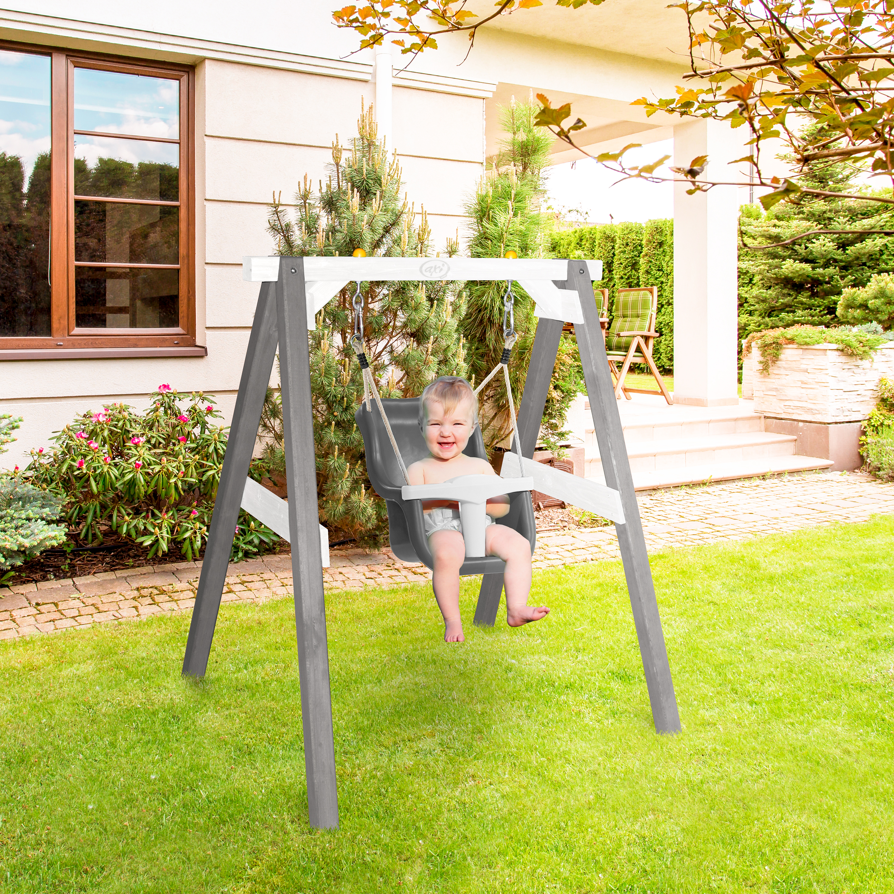 AXI Baby Swing Grey/White with seat Grey/White