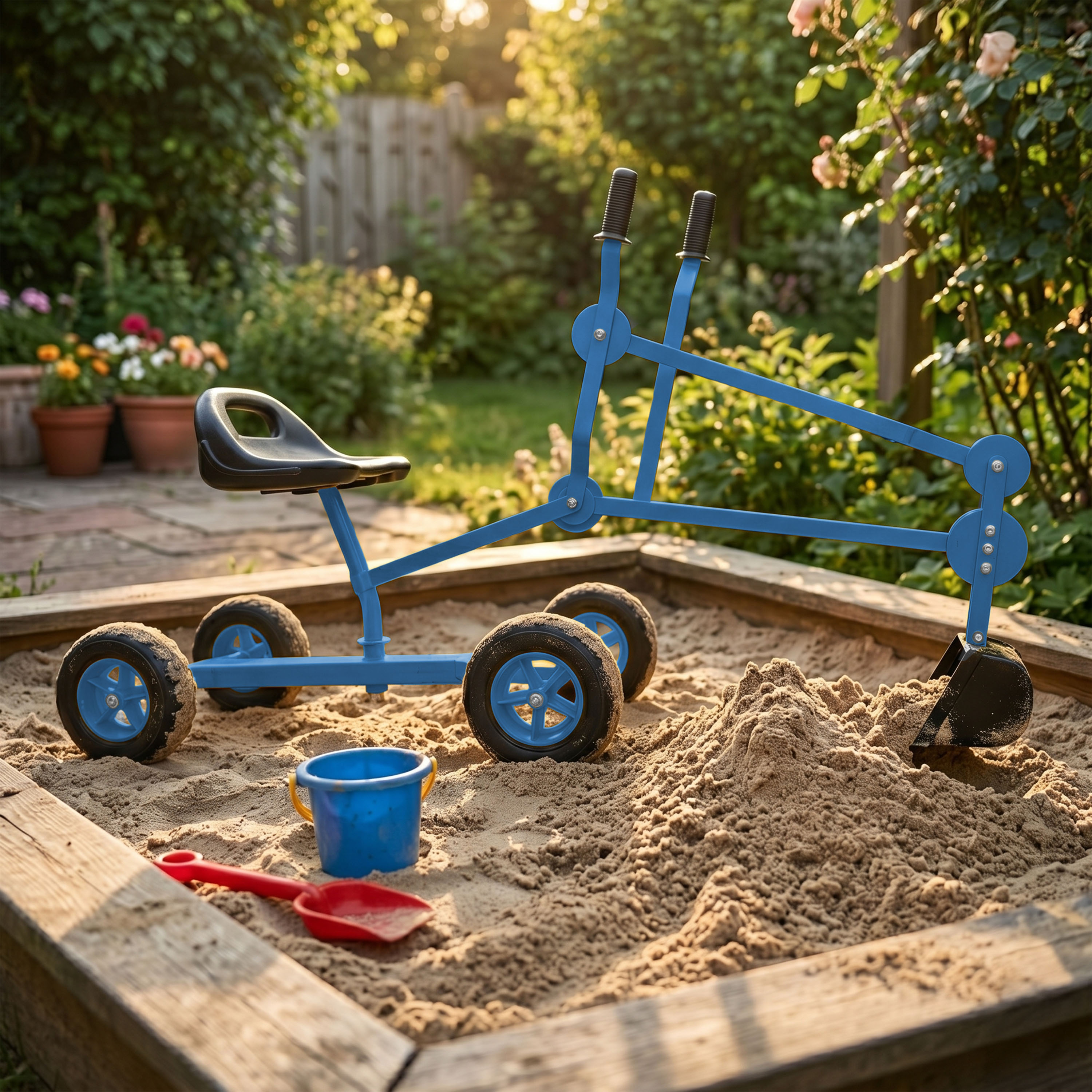 AXI Dean the Sand Digger for the Sandbox with 4 wheels – Blue/Black