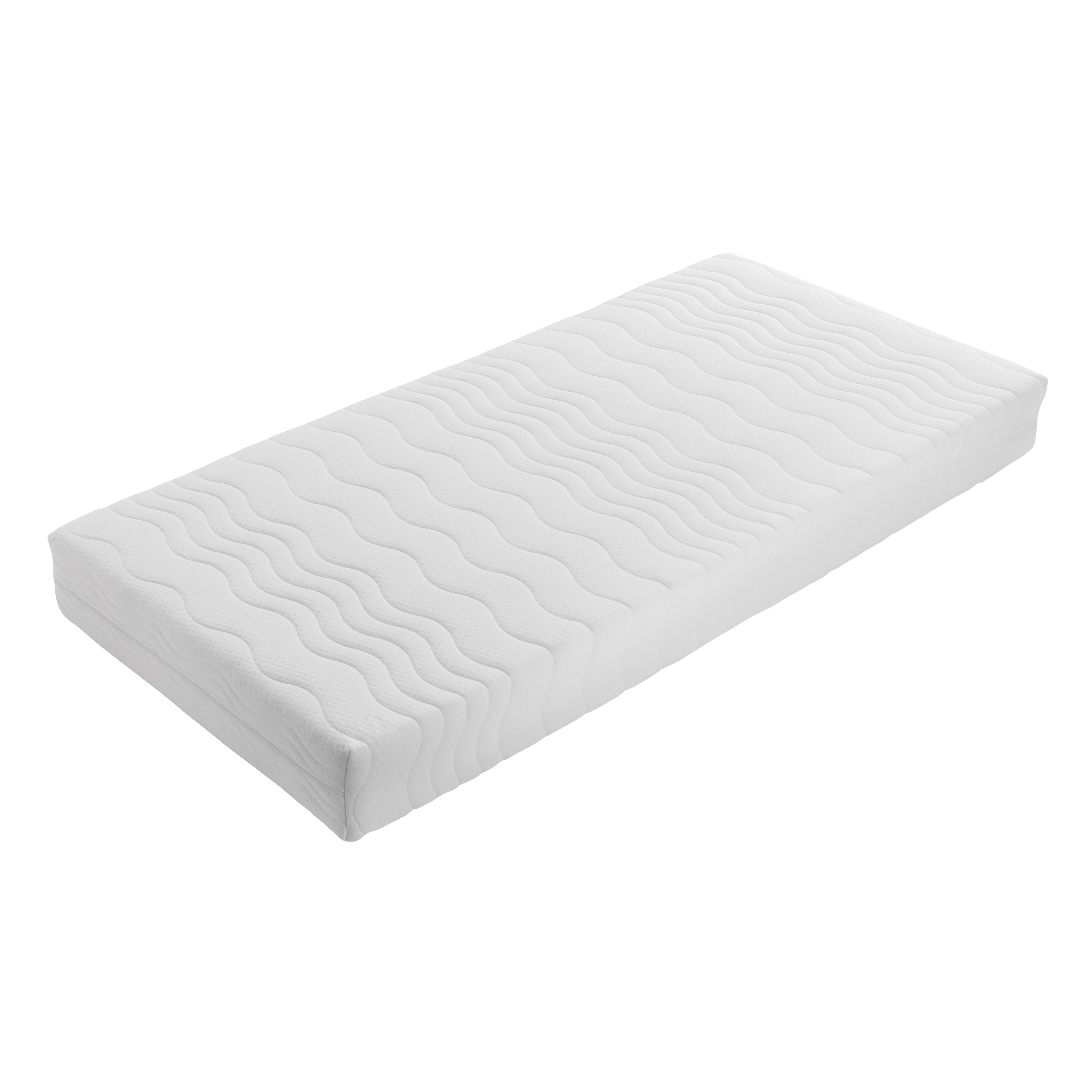 Sunny Beau House Bed with Storage Drawer Brown/White – With Mattress